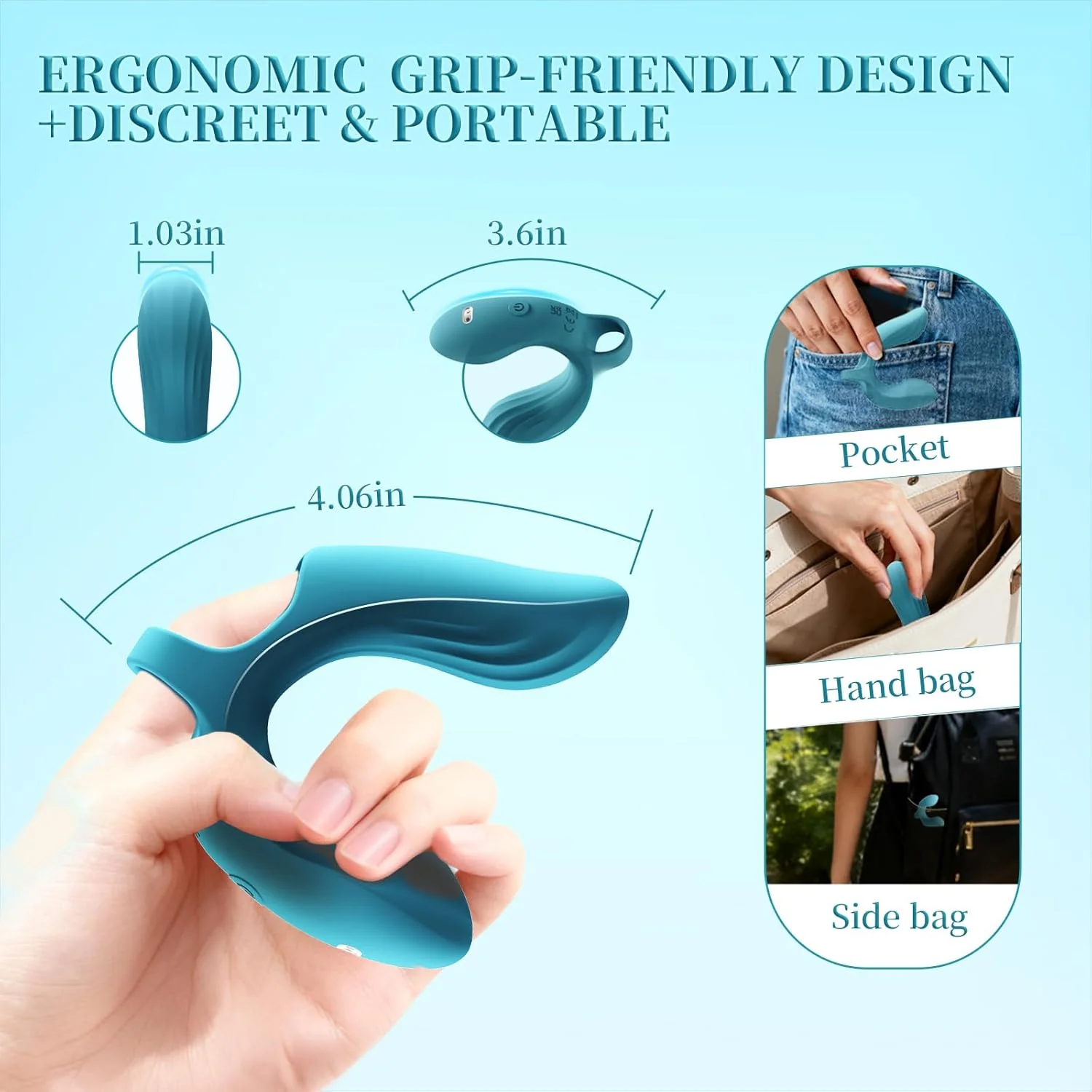 DualiX Dual Motor Finger Vibrator 10 Modes Waterproof - Image 6