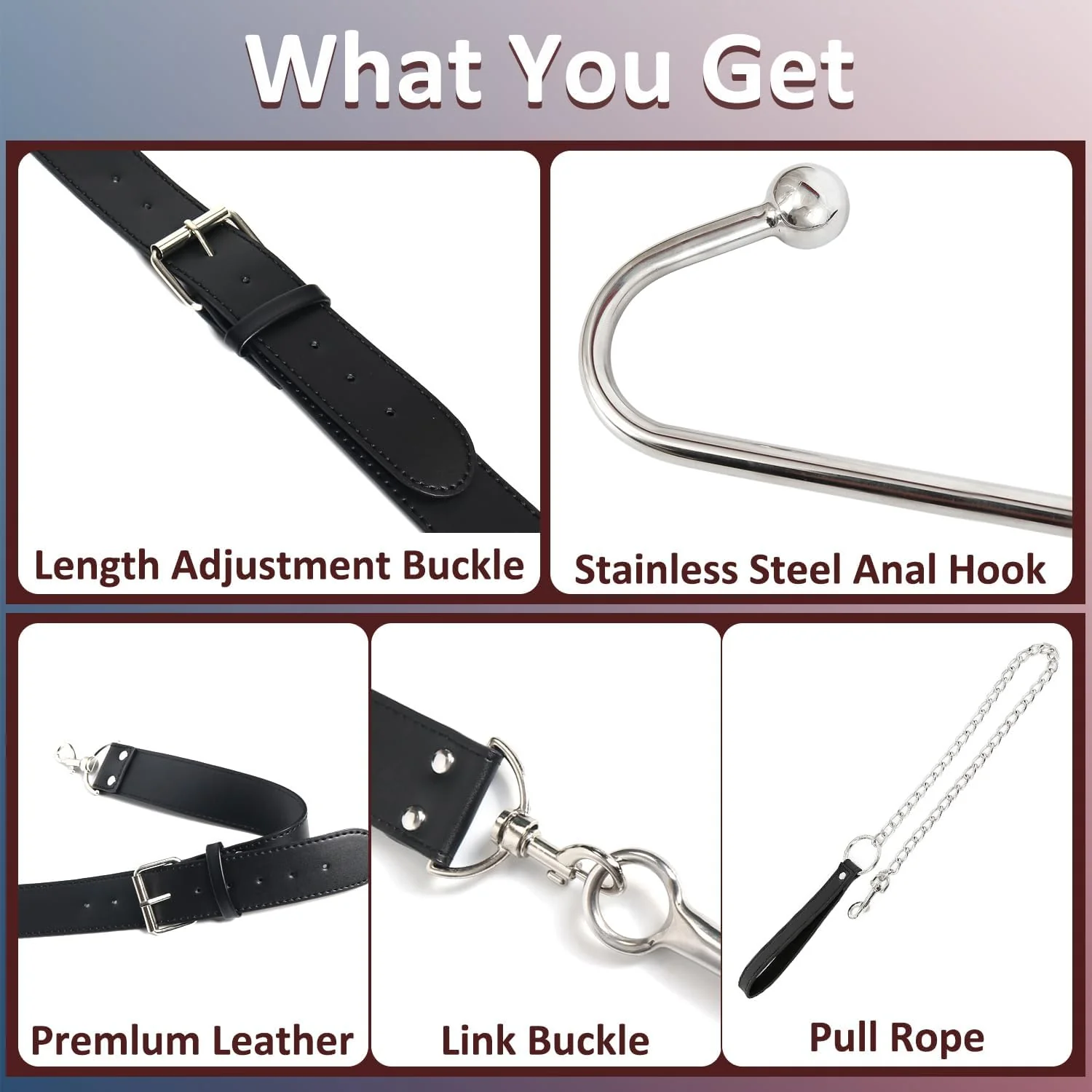 LeashHook Anal Hook Collar Leash Bondage Set - Image 4