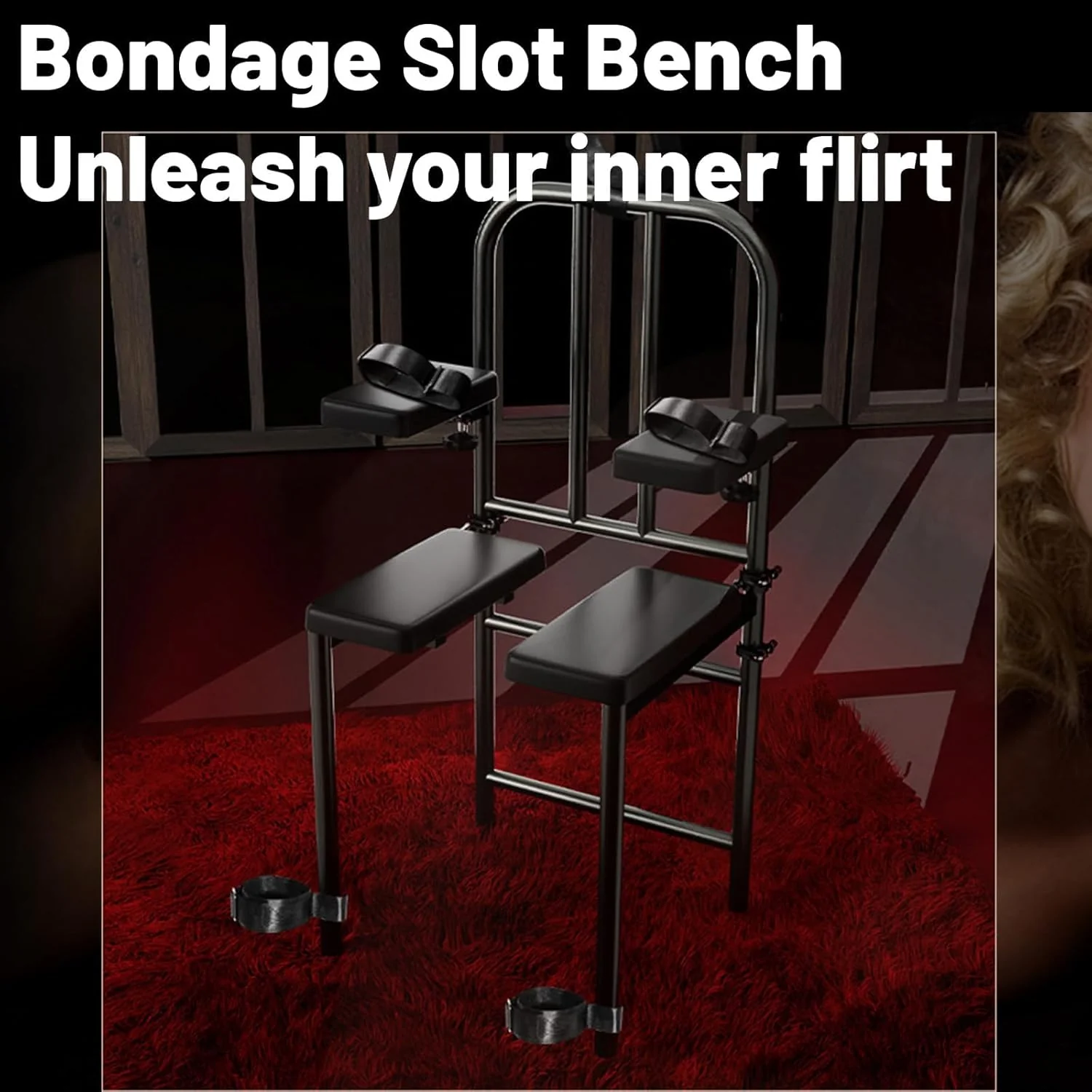 BondFlex BDSM Sex Chair with Restraints 350LB - Image 3