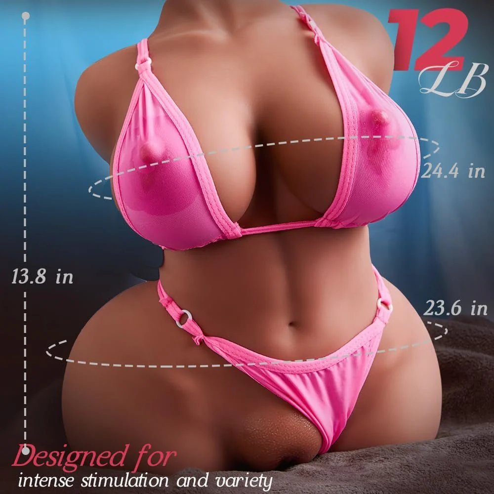 CurveMuse Brown Sex Doll Torso 3-in-1 Masturbator - Image 6
