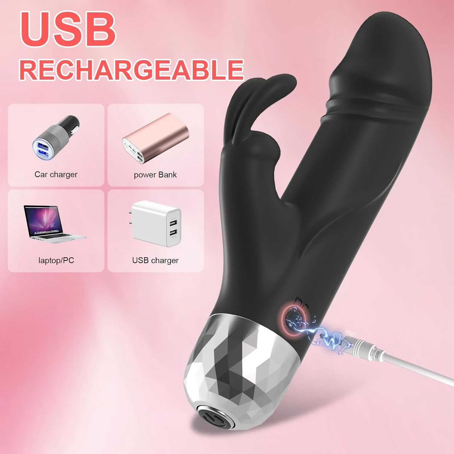 MicroPulse Mini Rabbit Bullet Vibrator 10 Modes Waterproof - Image 6