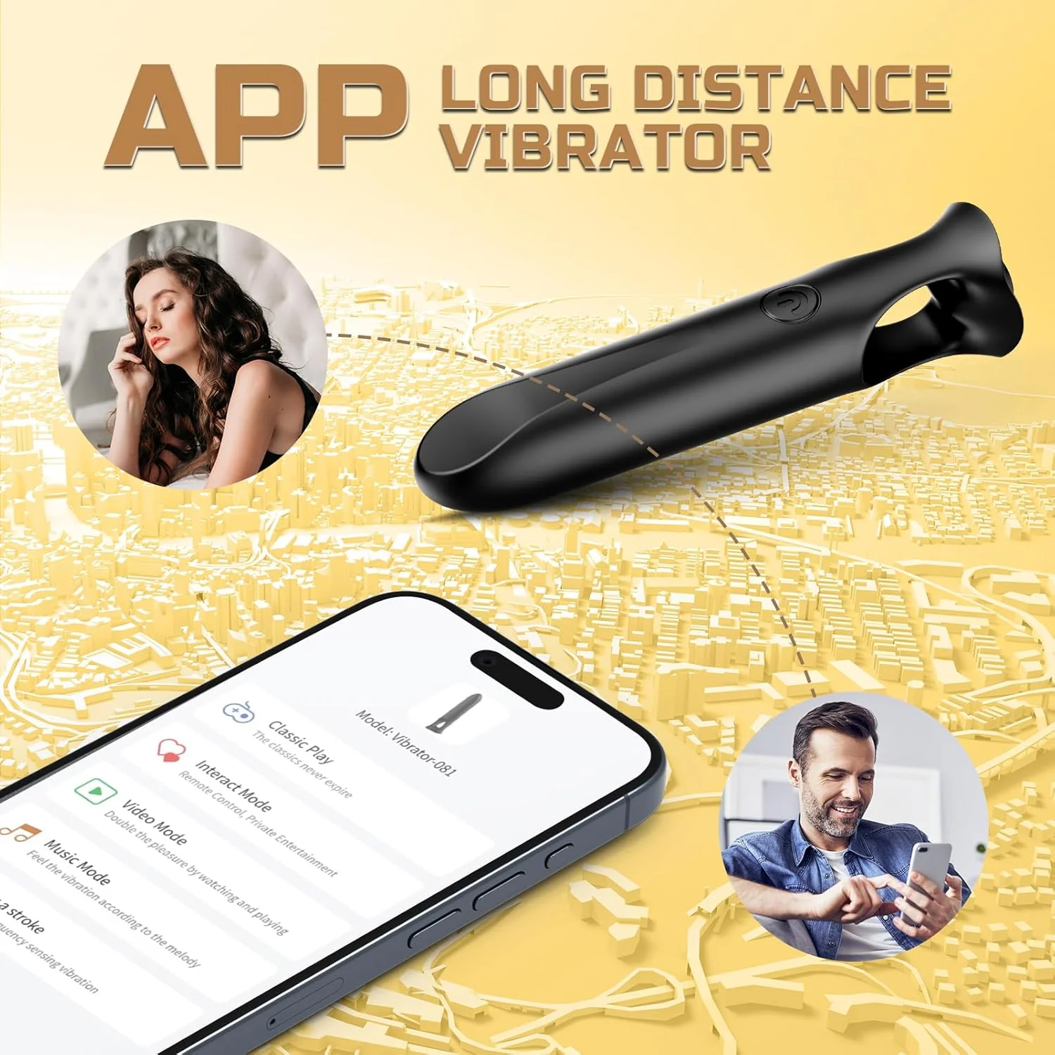 LipSync App Control Bullet Vibrator 9 Modes Waterproof Quiet - Image 4