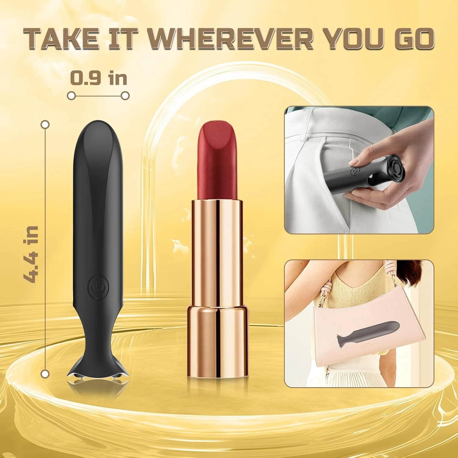 LipSync App Control Bullet Vibrator 9 Modes Waterproof Quiet - Image 5