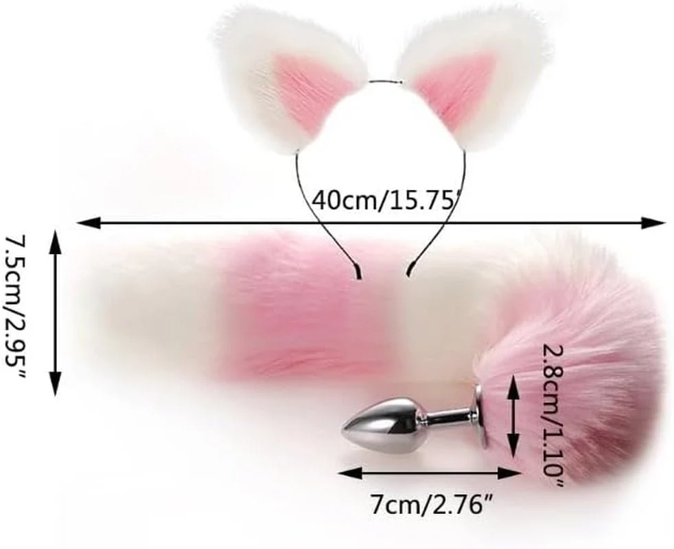 PlayKit Beginner Fox Tail Anal Plug Cosplay Set - Image 3