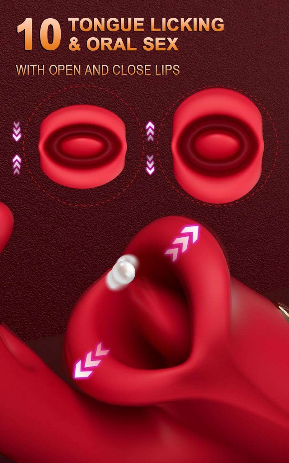 Dual-Stimulation Clitoral and G-Spot Vibrator Dildo - Image 3