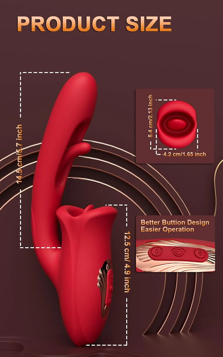 Dual-Stimulation Clitoral and G-Spot Vibrator Dildo - Image 6