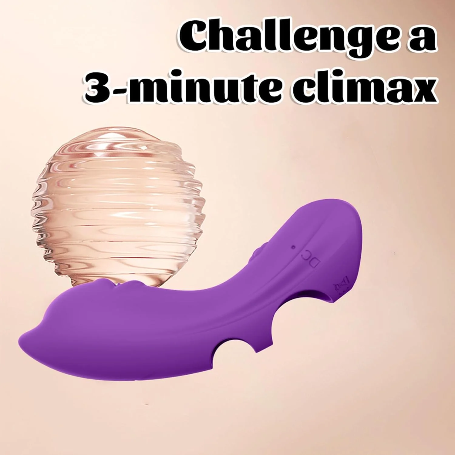 KittyCurve Cat Finger Vibrator 10 Modes Waterproof Purple - Image 3