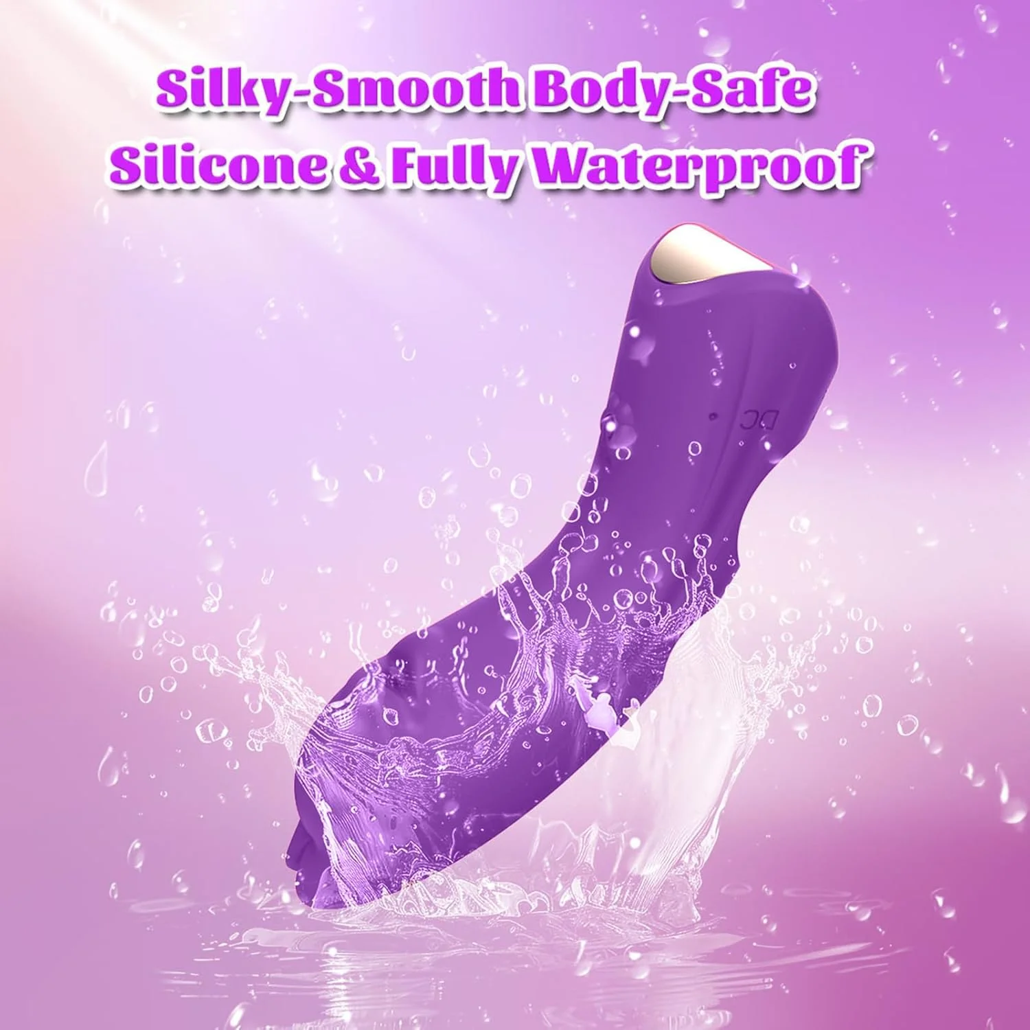 KittyCurve Cat Finger Vibrator 10 Modes Waterproof Purple - Image 4