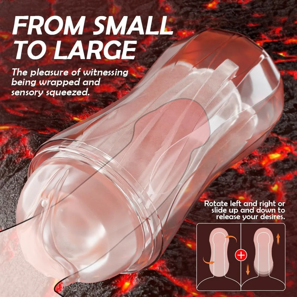 ClearGrip Spiral Suction Transparent Stroker - Image 4