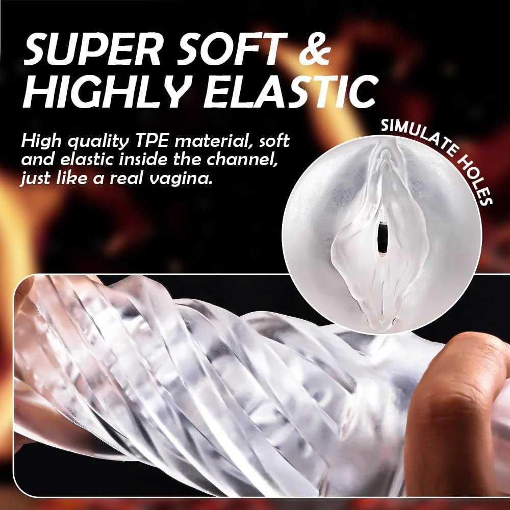 ClearGrip Spiral Suction Transparent Stroker - Image 6