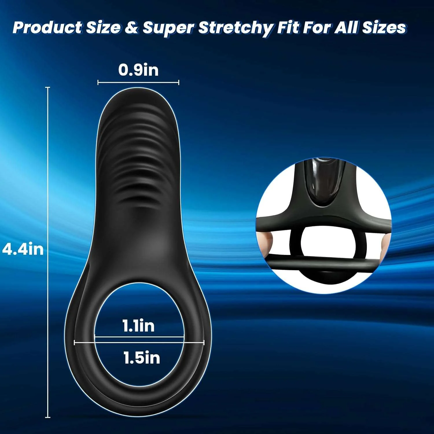 UnityPulse Remote Control Clitoral Stimulator Penis Ring - Image 5
