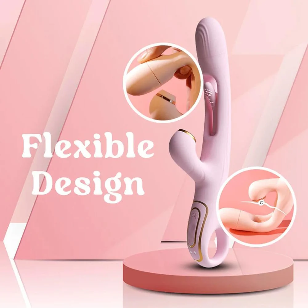 LuxeSuction Suction Rabbit Vibrator 3-in-1 Flapping 9 Modes - Image 4