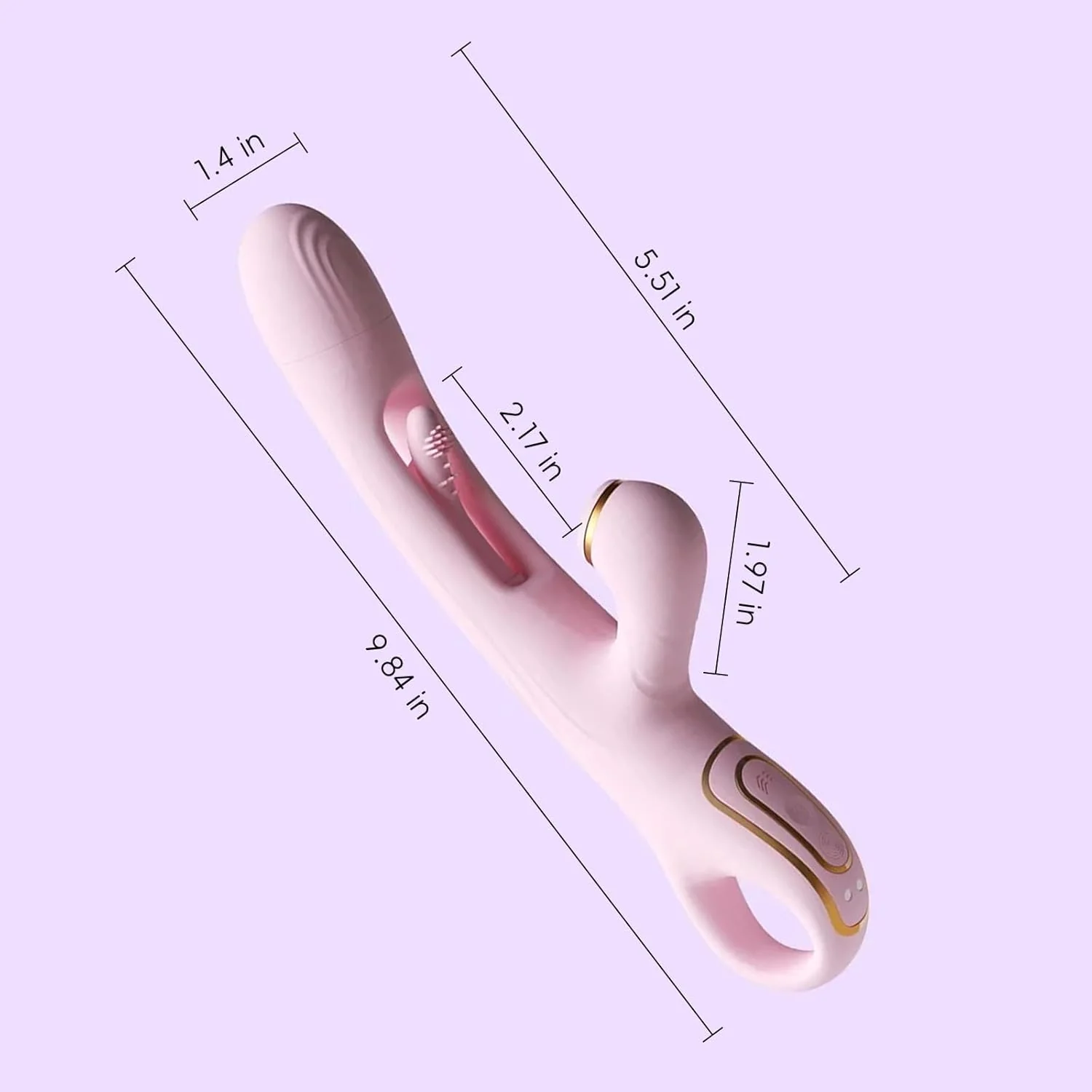 LuxeSuction Suction Rabbit Vibrator 3-in-1 Flapping 9 Modes - Image 7