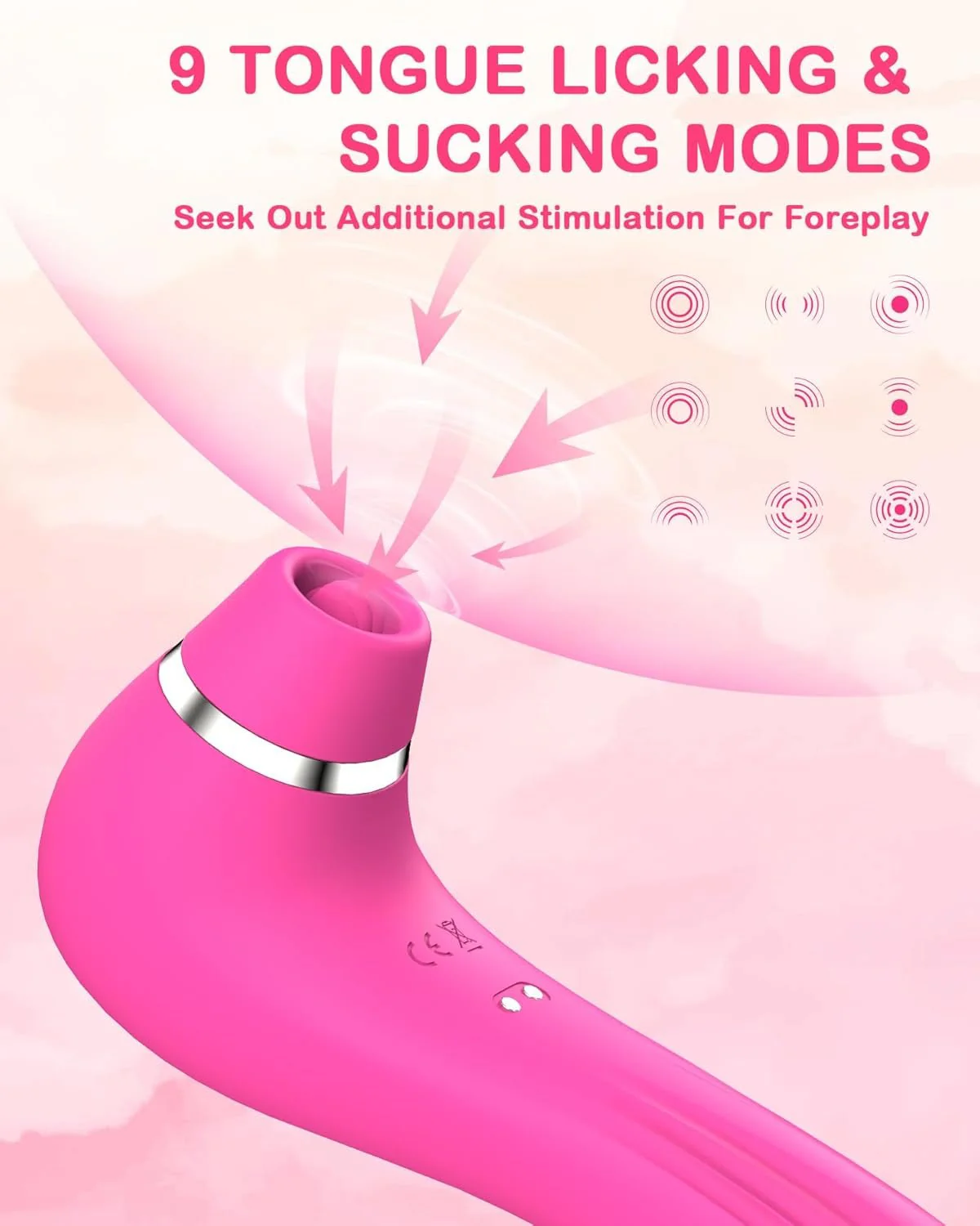 LuxeSync App Control Suction Tongue Licking Clit Vibrator 4-in-1 - Image 2
