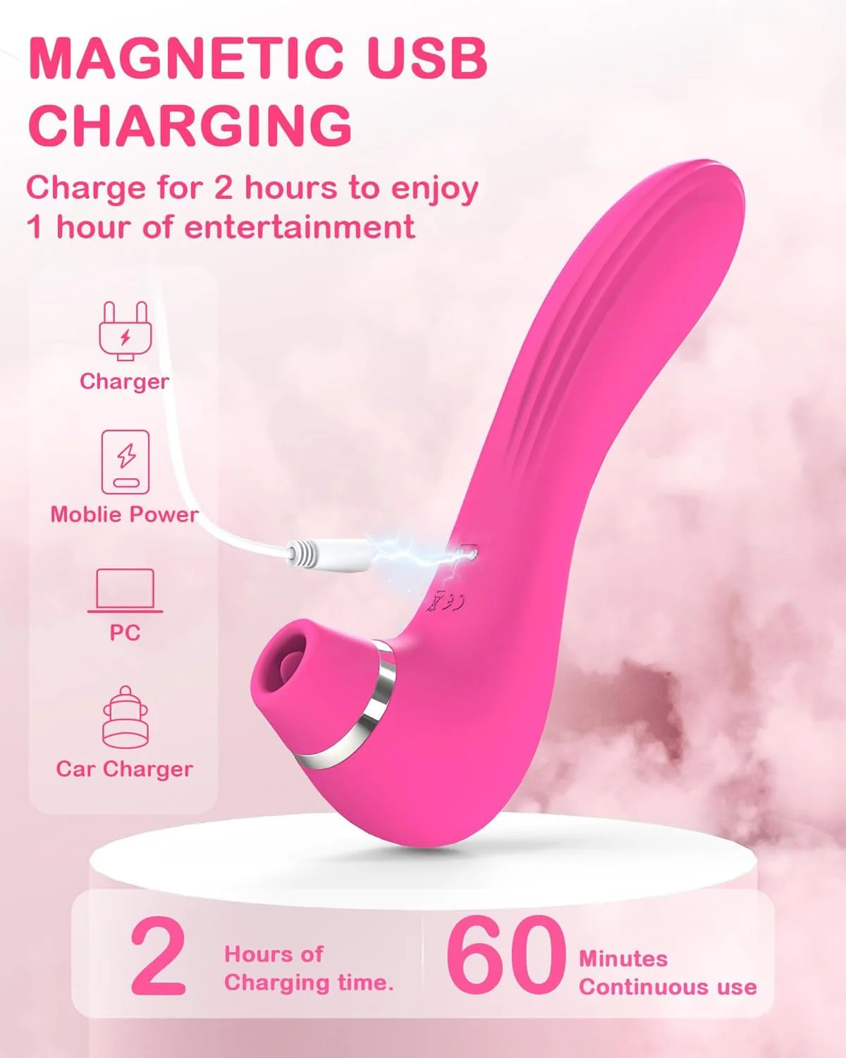 LuxeSync App Control Suction Tongue Licking Clit Vibrator 4-in-1 - Image 6