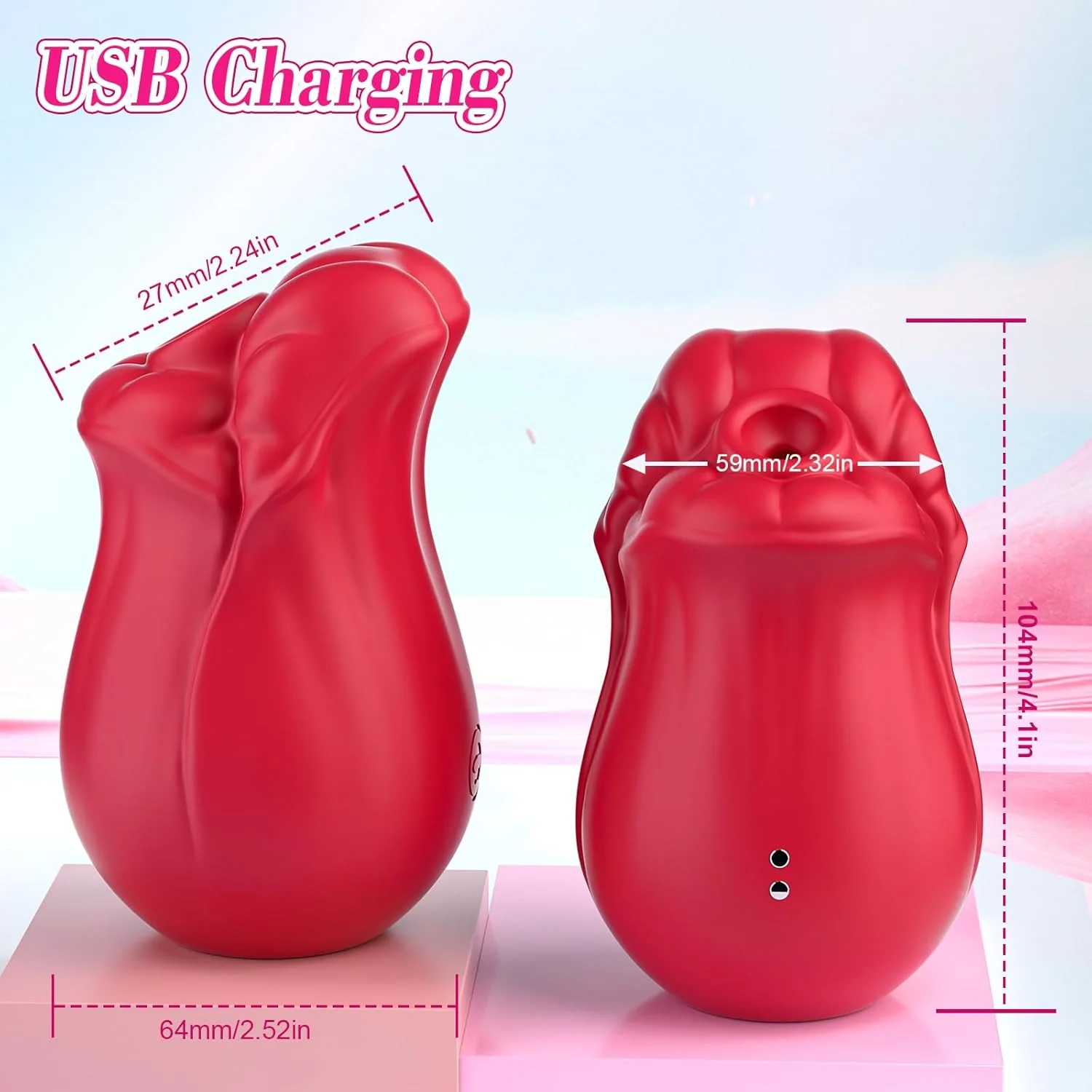 LustrelleX Clit Sucker Wand 9 Suction 6 Vibration Waterproof - Image 9