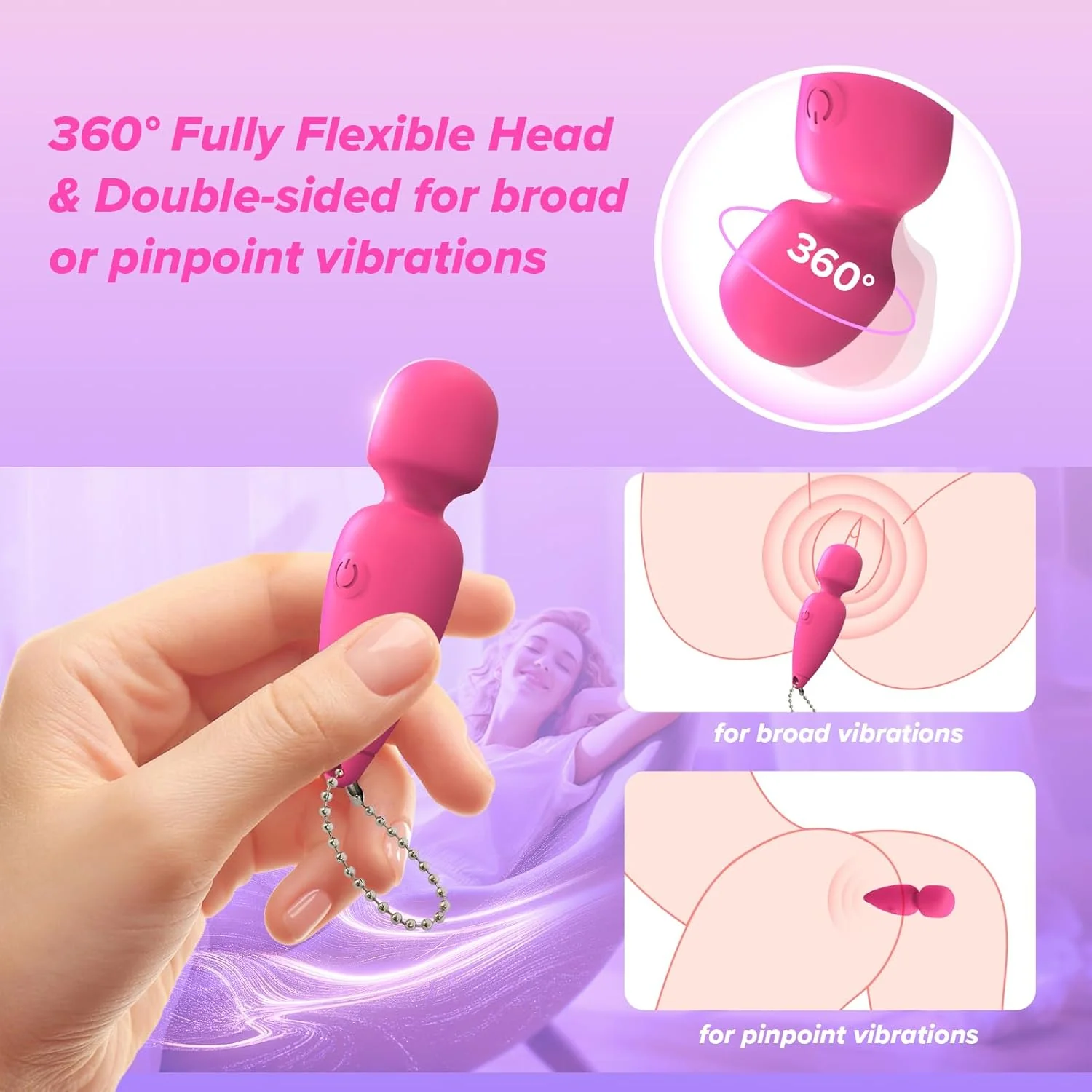 CloudKiss Mini Vibrator Wand - Image 3