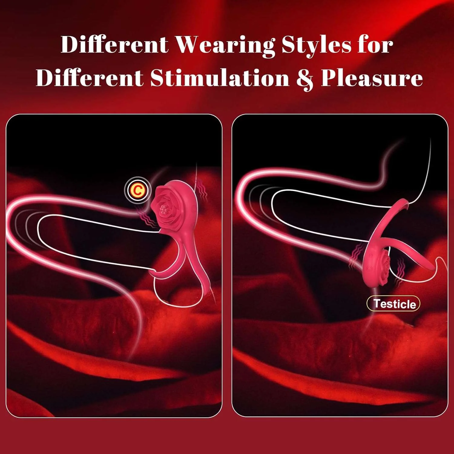 UnityVibe Penis Ring Clitoral Massager - Image 4