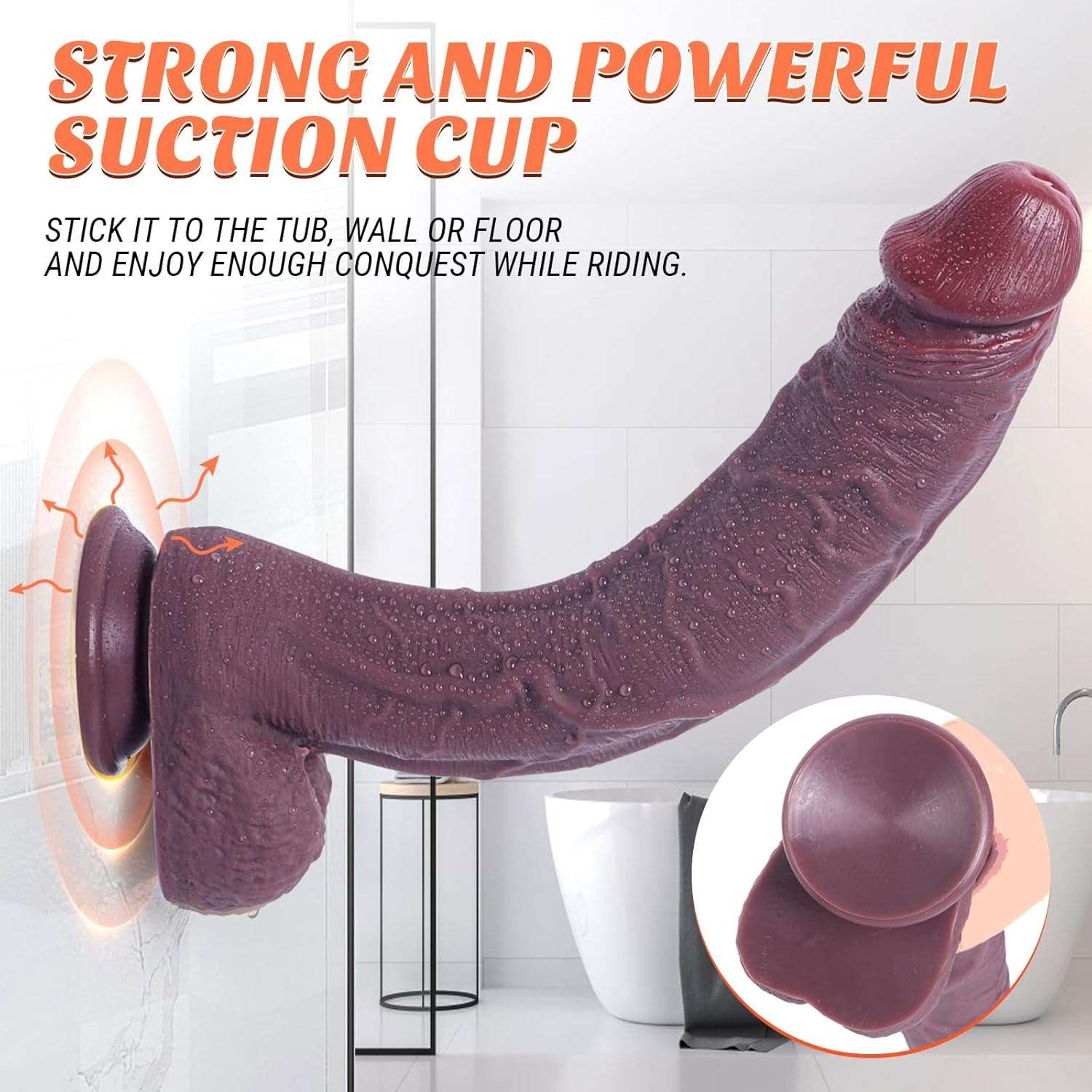 CoffeeBean 12" Huge Realistic Dildo - Image 4