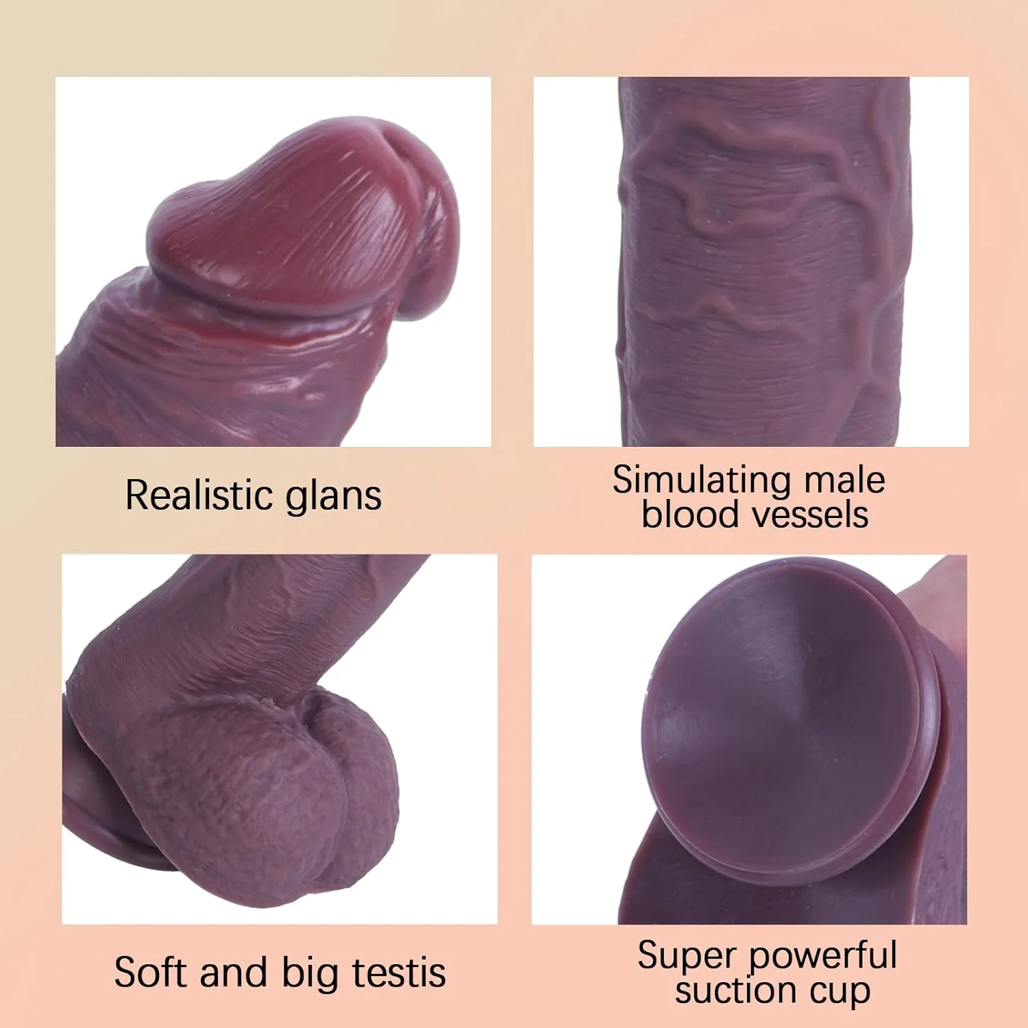 CoffeeBean 12" Huge Realistic Dildo - Image 5