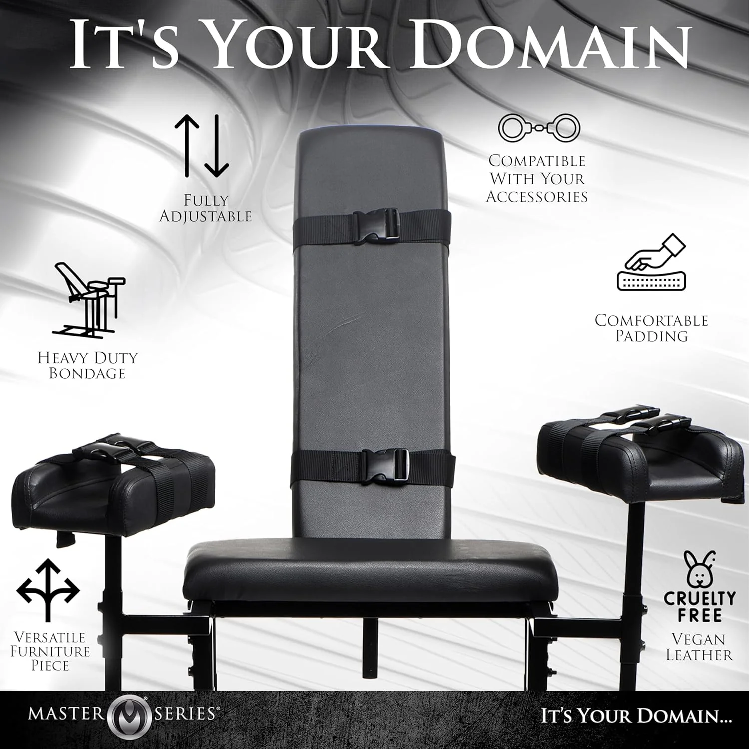 ControlChair Adjustable BDSM Obedience Chair - Image 3