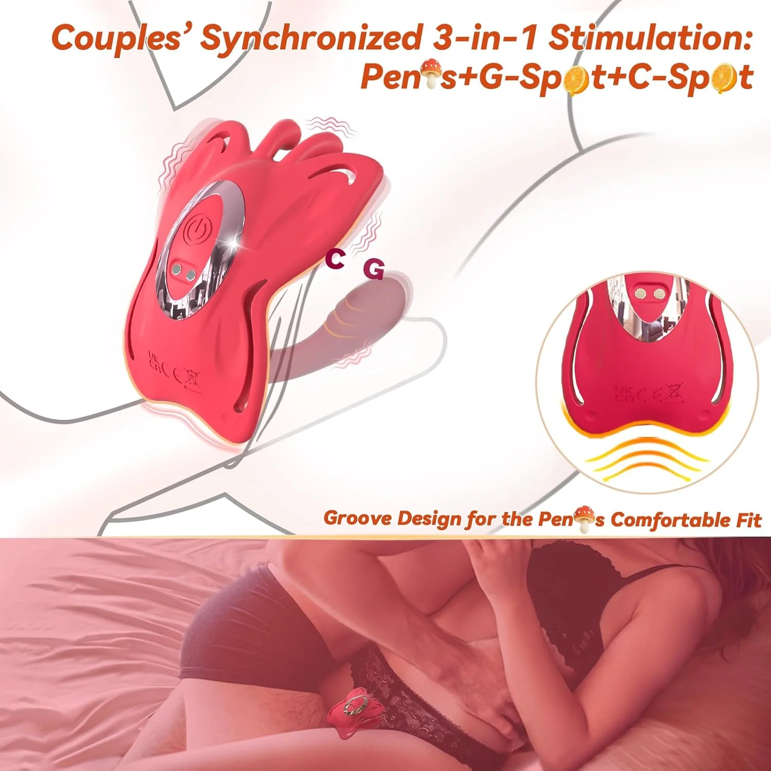 ButterflySync APP Butterfly Couple Panty Vibrator 9 Modes - Image 2