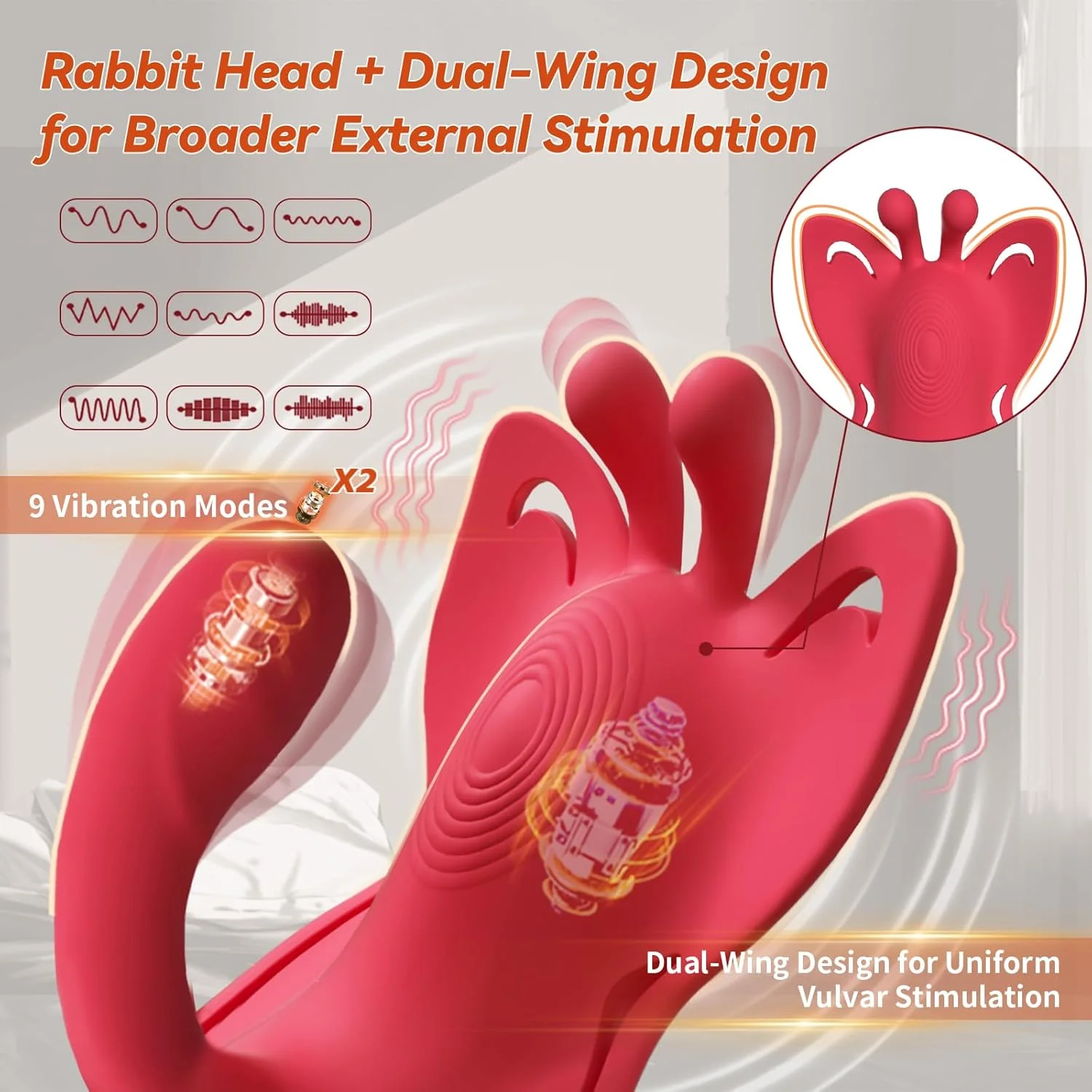 ButterflySync APP Butterfly Couple Panty Vibrator 9 Modes - Image 4
