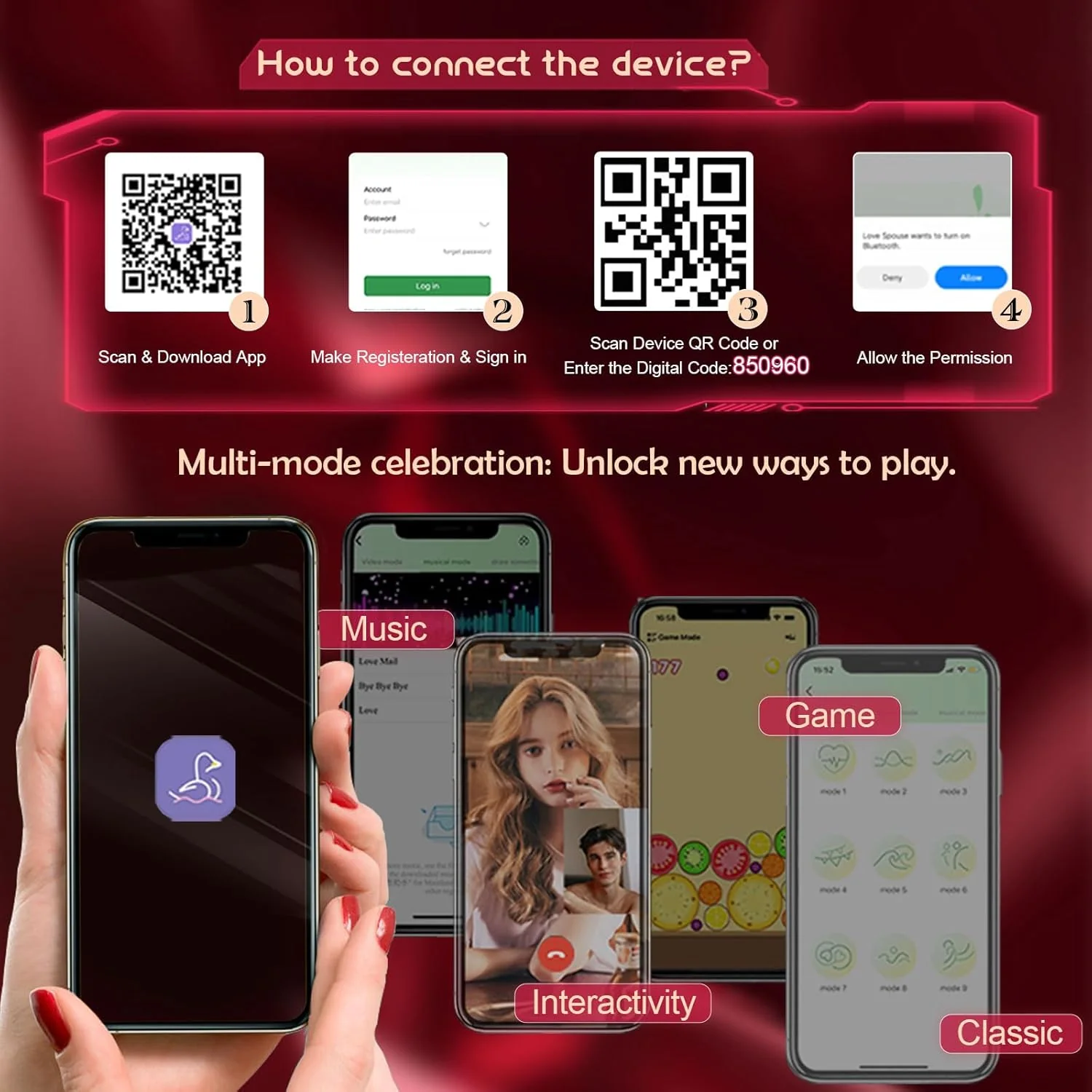 SyncRabbit APP Rabbit Wearable Couples Panty Vibrator - Image 5