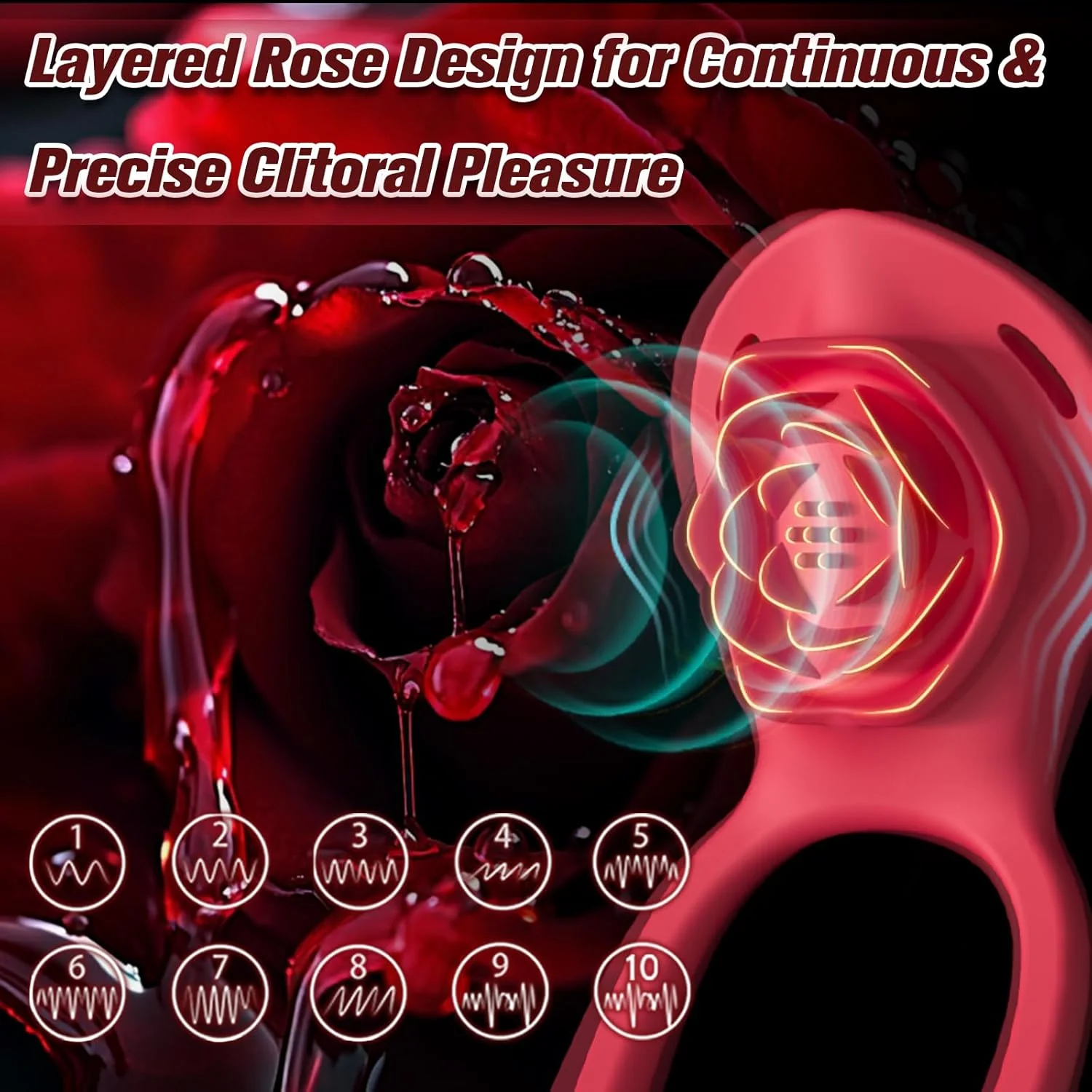 BloomControl Wearable Cock Ring Clit Stimulator App Remote - Image 4