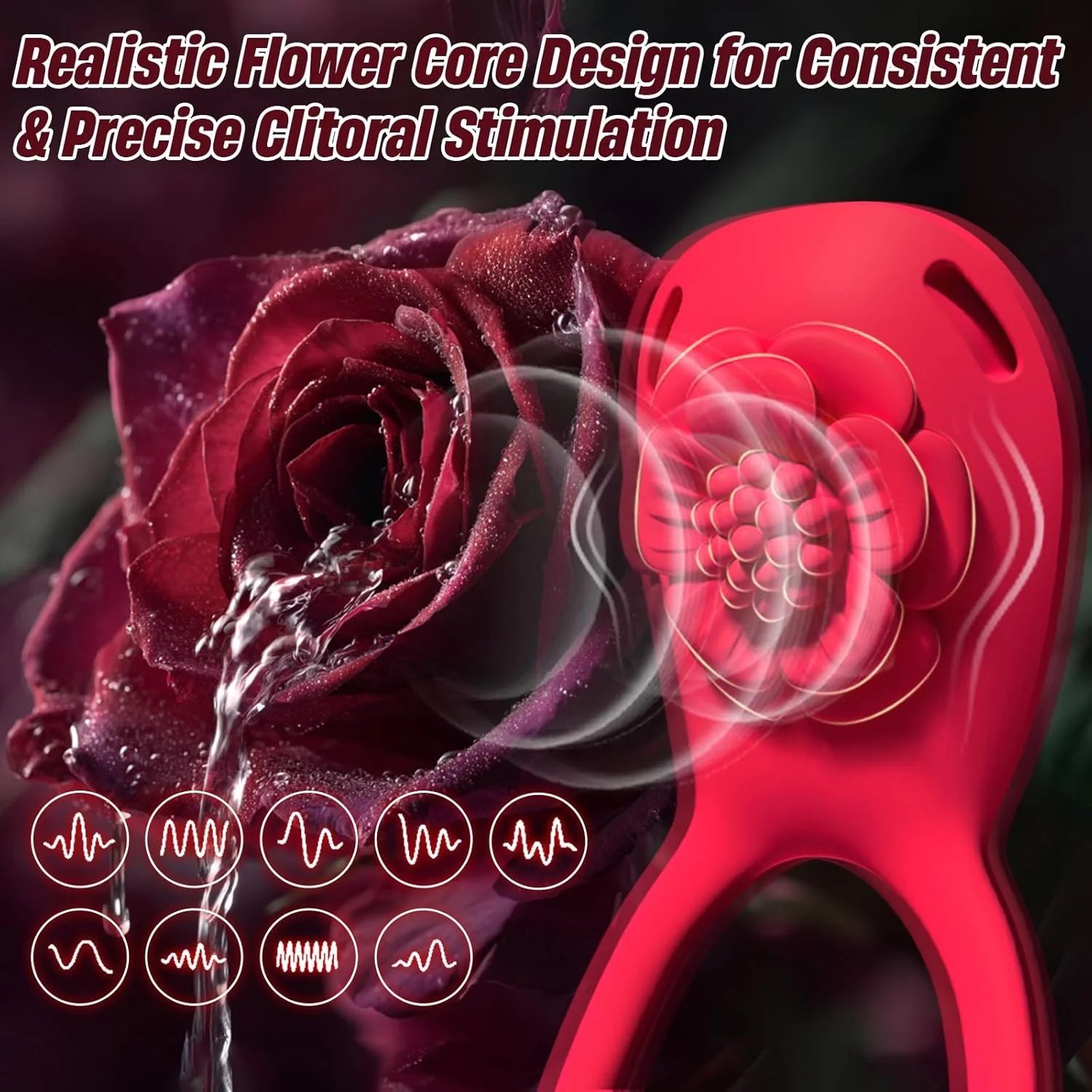 PetalLink App Control Cock Ring Clit Stimulator Wearable - Image 4
