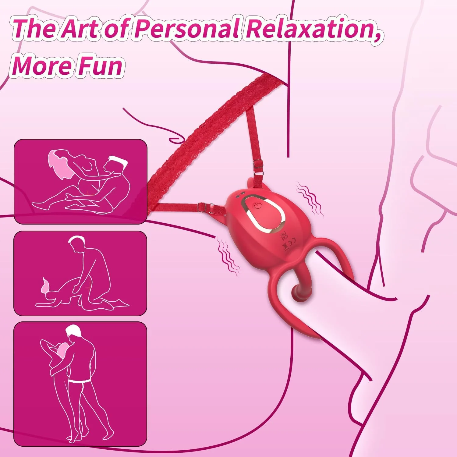 SyncFusion Wearable Cock Ring Clit Stimulator App 10 Modes - Image 3