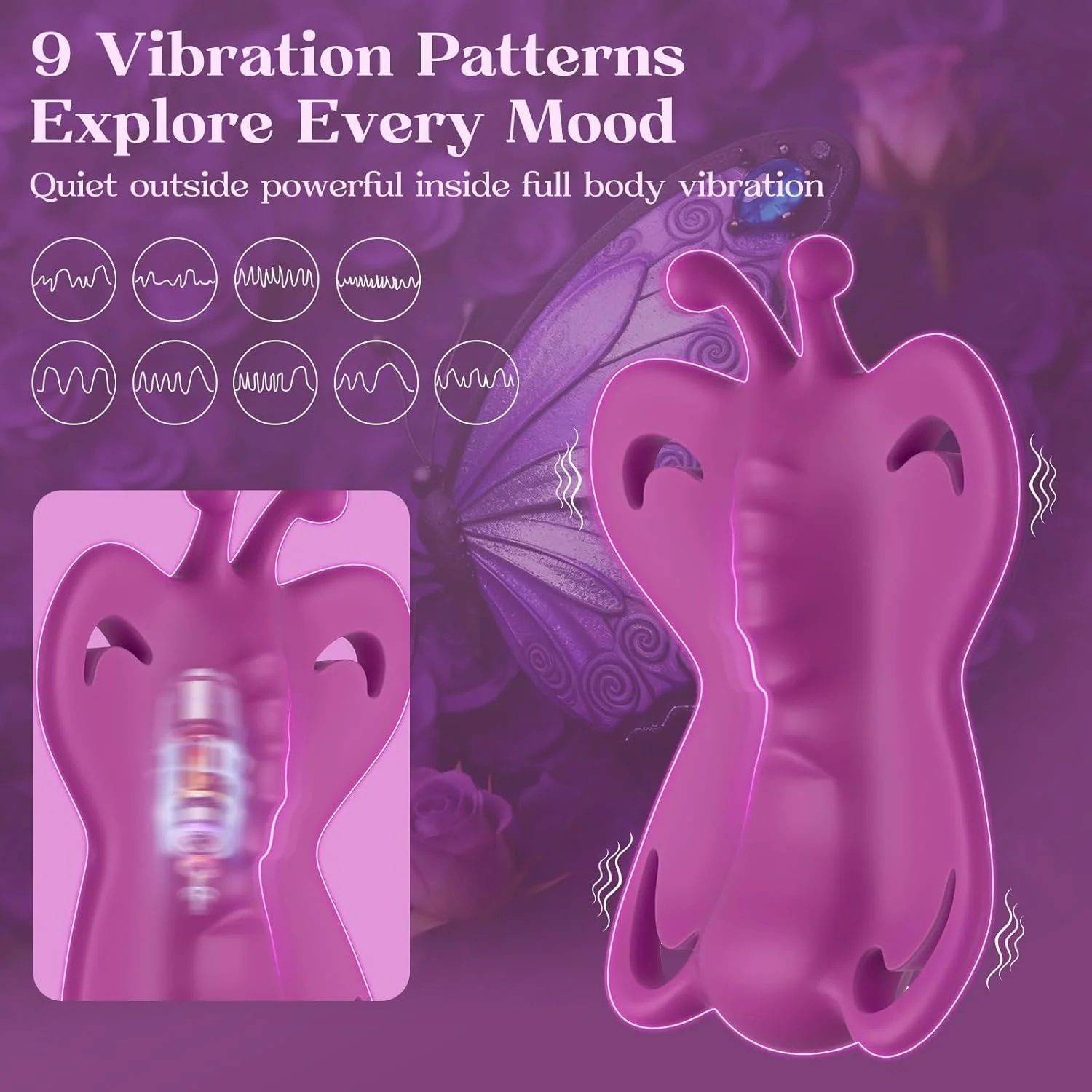 TwinSync Couples Butterfly Vibrator With Cock Ring - Image 5