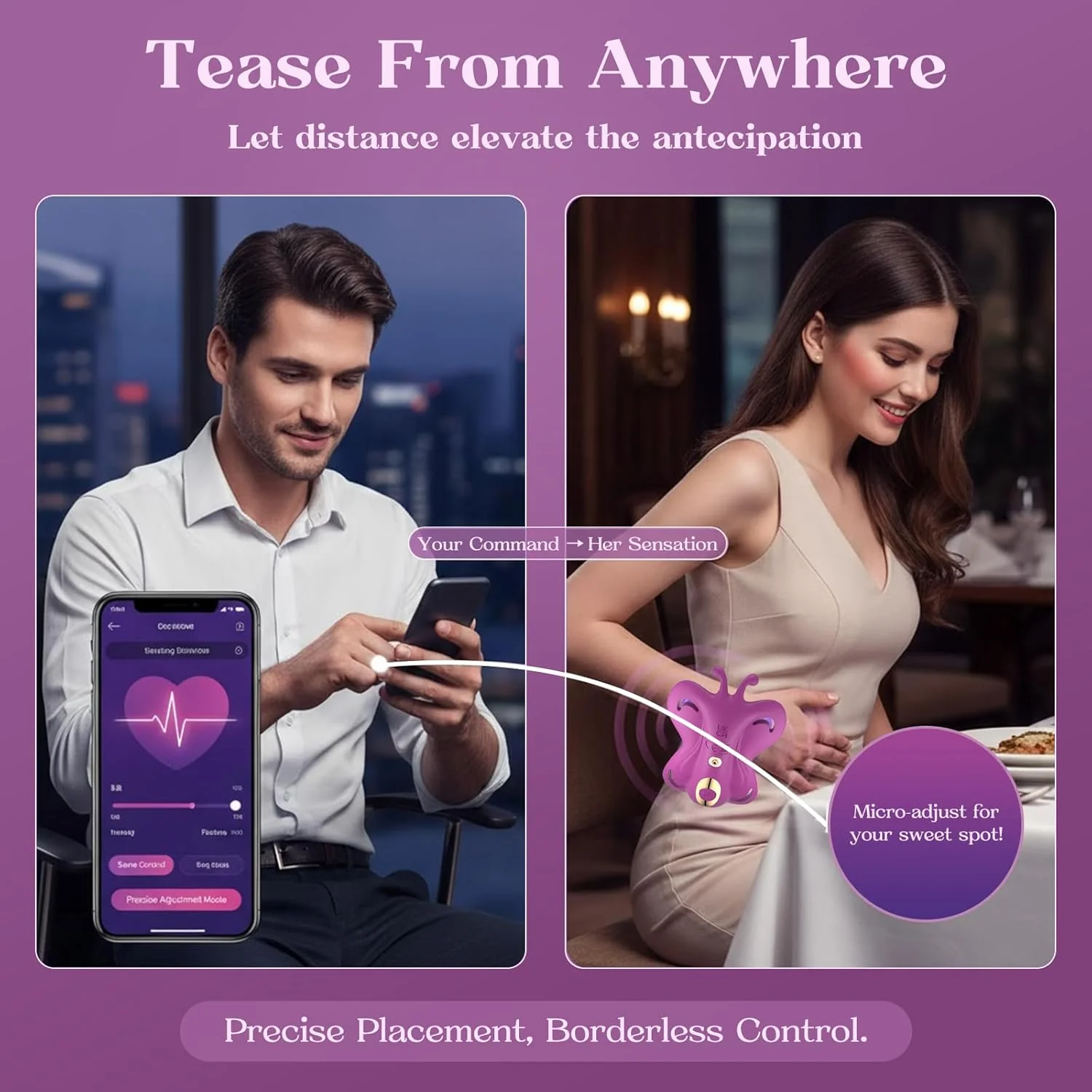 TwinSync Couples Butterfly Vibrator With Cock Ring - Image 6