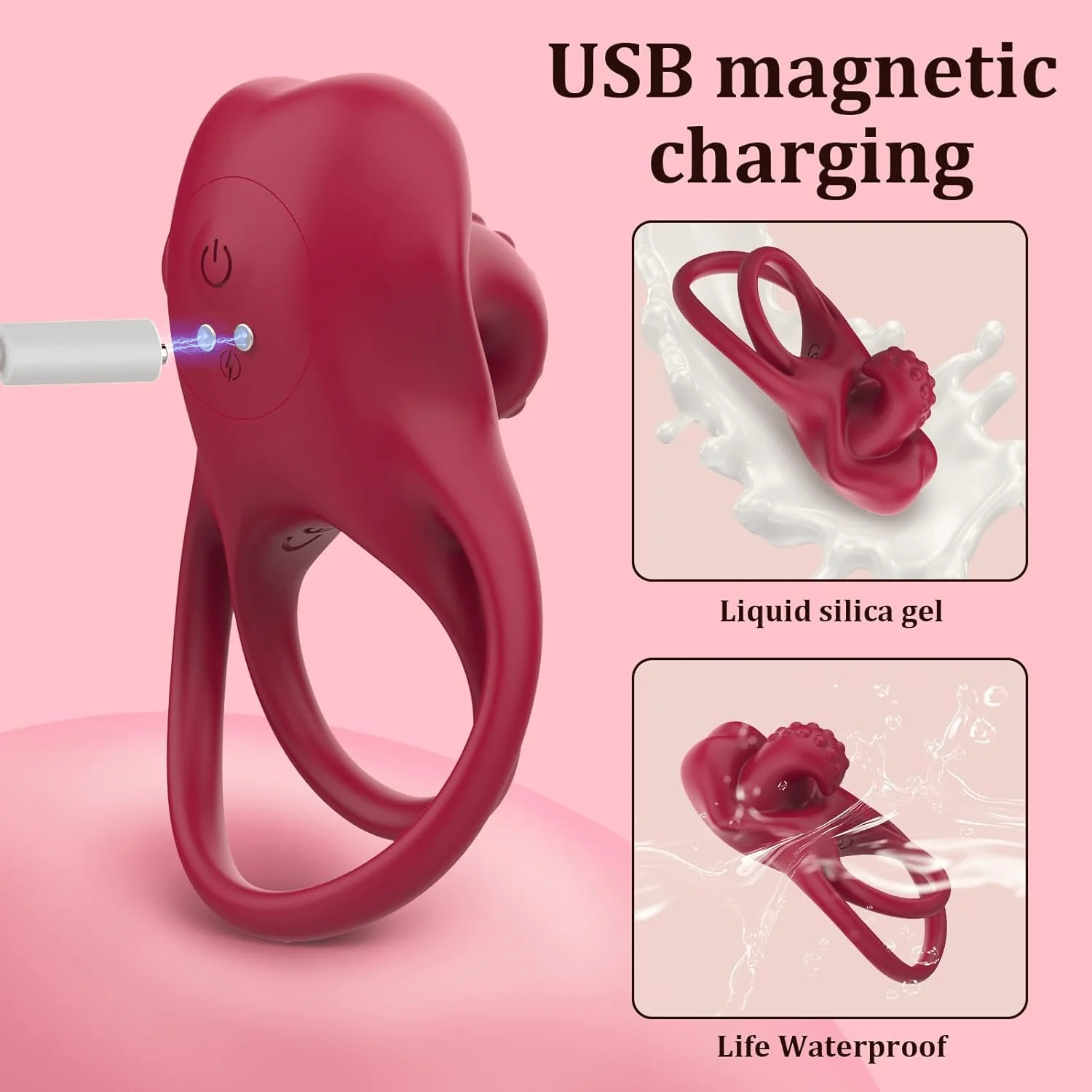 VinoFlex Wearable Cock Ring Clit Stimulator App Remote - Image 6