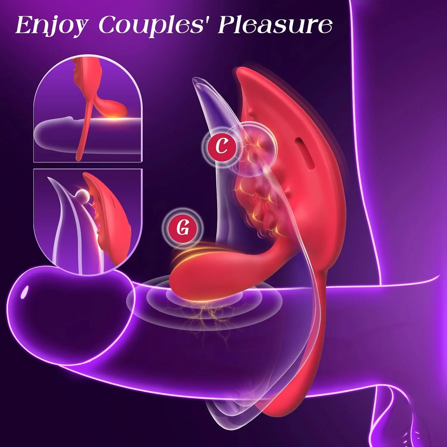 PulseCoreXI Cock Ring Clit Stimulator Remote 9 Modes Set - Image 3