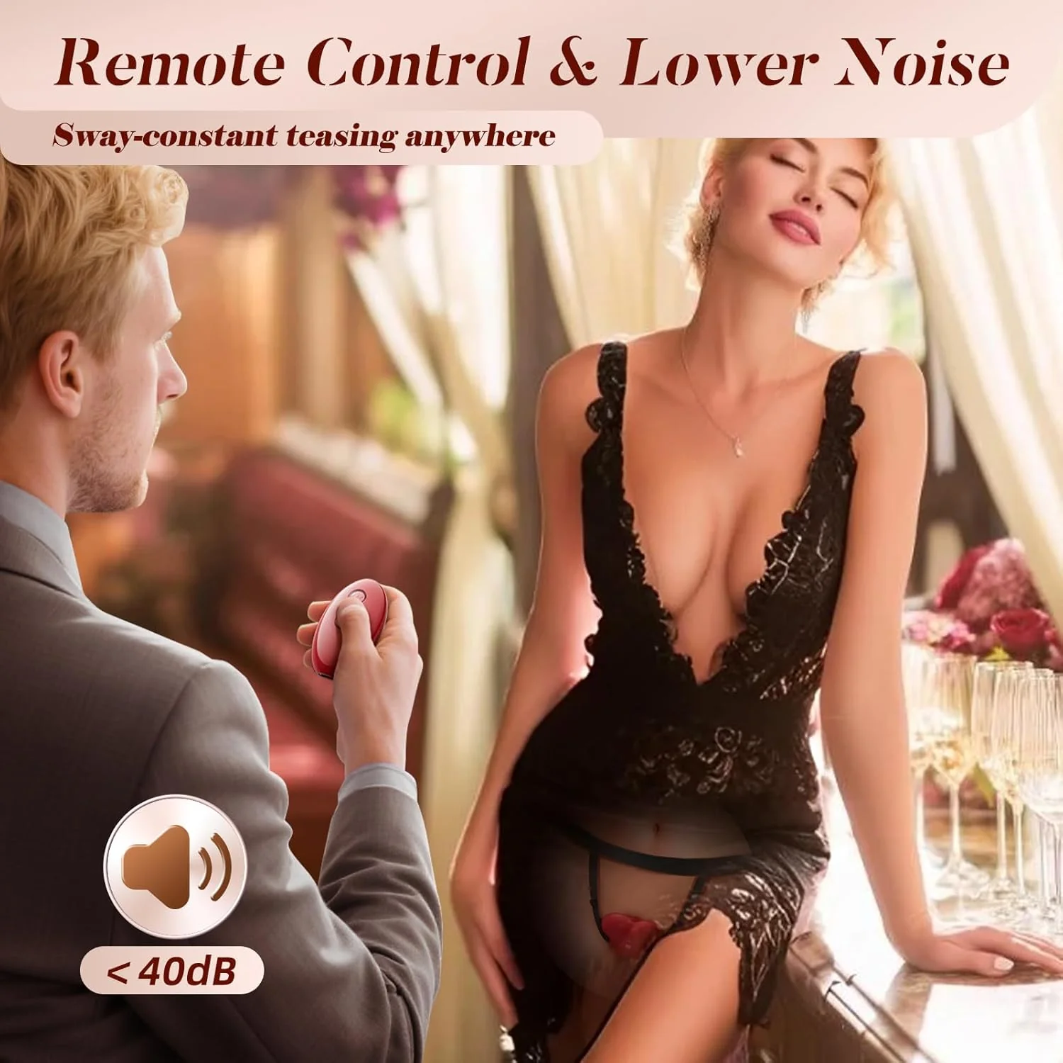 SilkLink Wearable Cock Ring Clit Stimulator Remote 10 Modes - Image 5