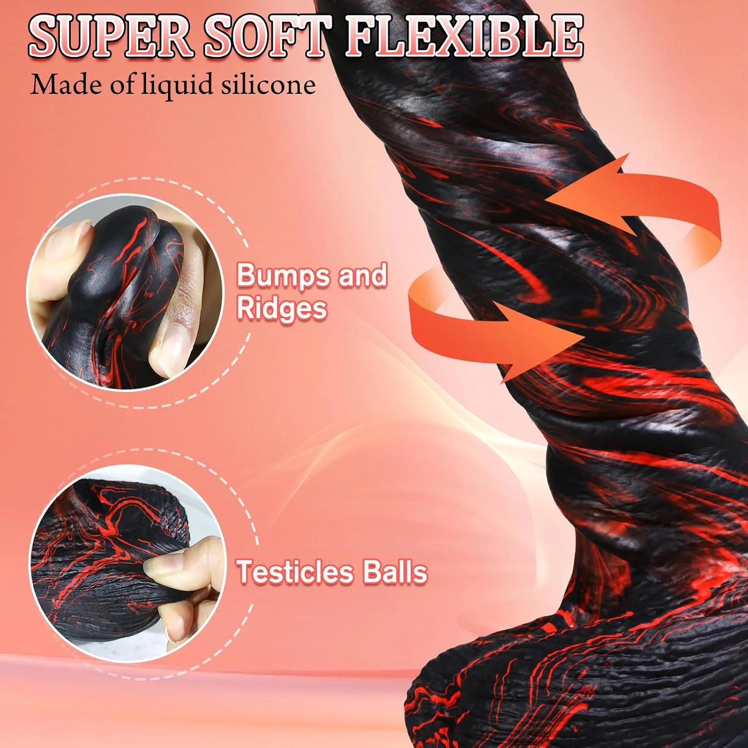 DeepGlide 10” Thick Thrusting Dildo Vibrator - Image 4