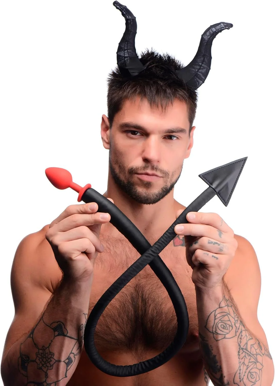 InfernoX Devil Tail Anal Plug & Horns Cosplay Set - Image 6