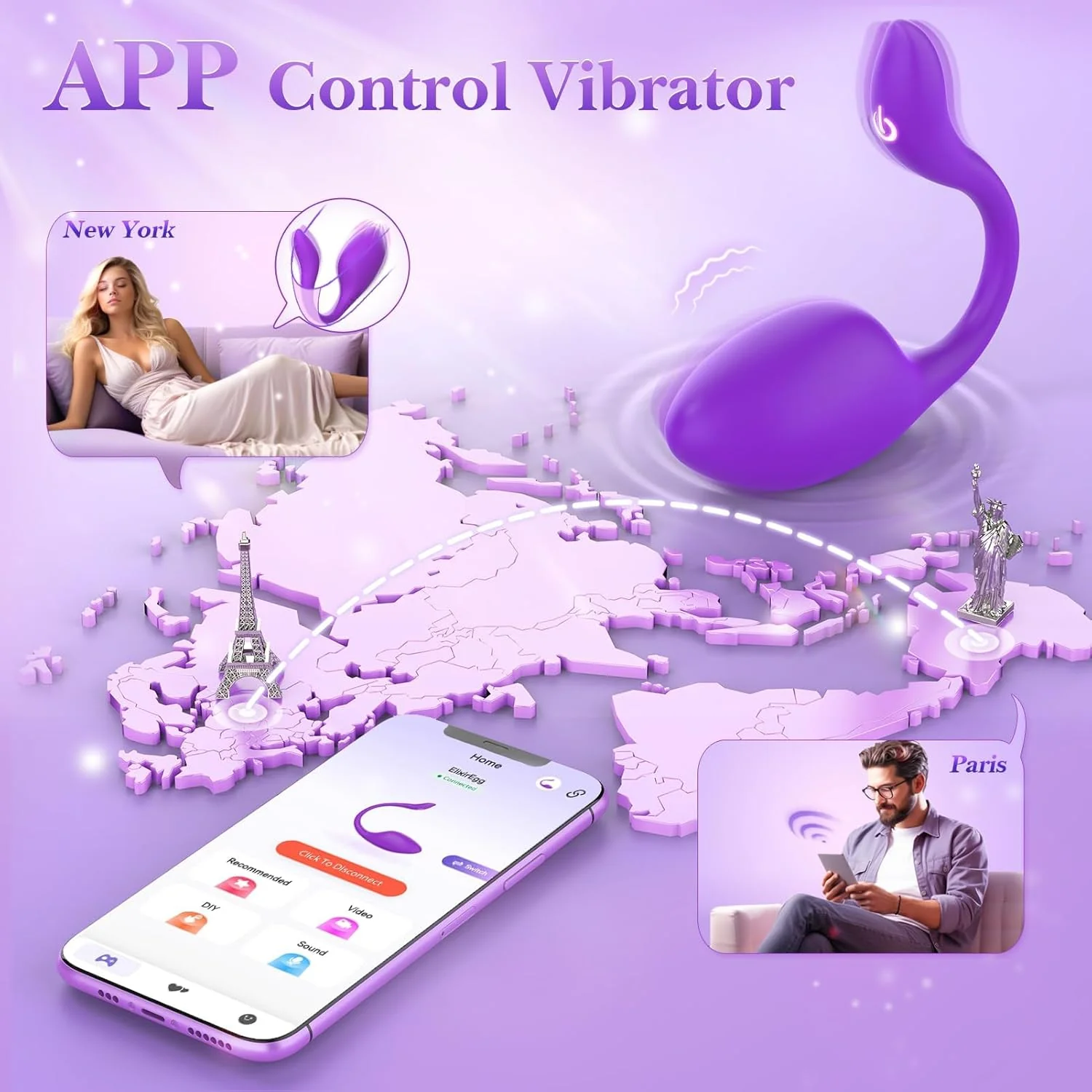 VelixiaX AI Wearable Vibrator Egg 9 Modes App Control - Image 3