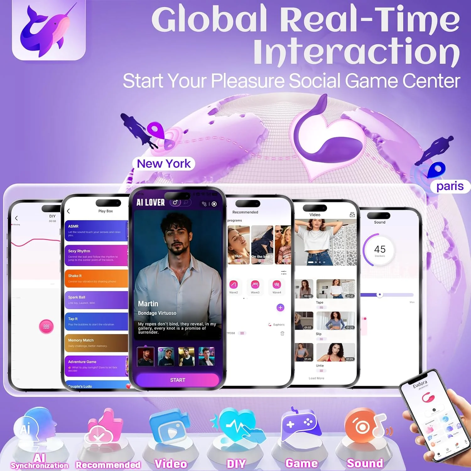 VelixiaX AI Wearable Vibrator Egg 9 Modes App Control - Image 4