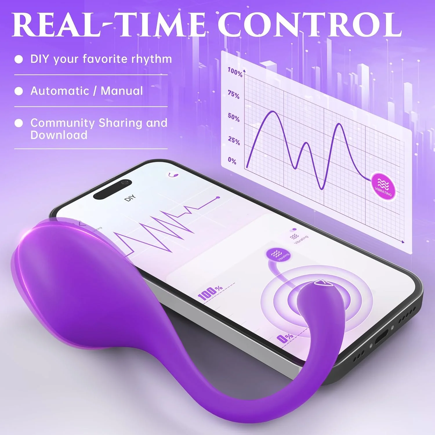 VelixiaX AI Wearable Vibrator Egg 9 Modes App Control - Image 5