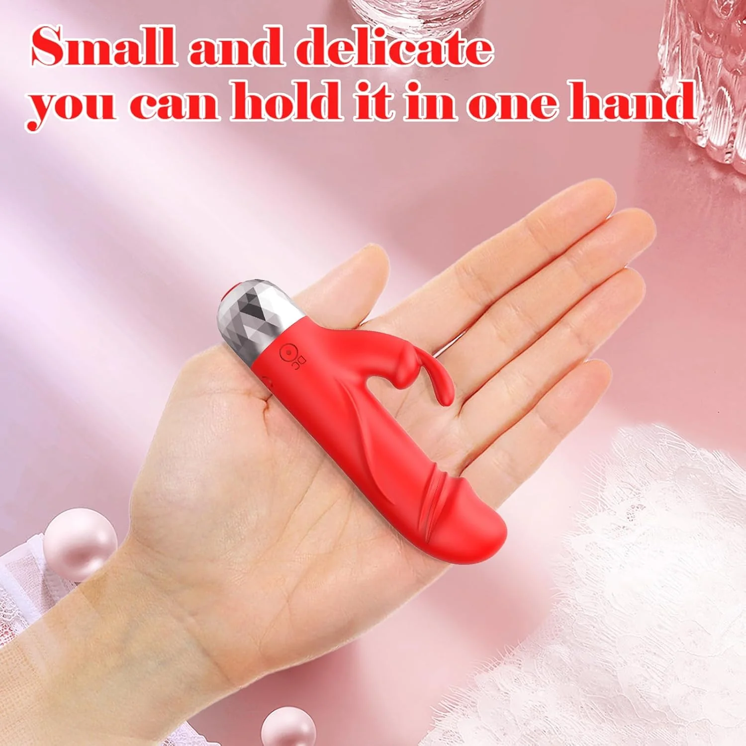 PocketPulseX Mini Rabbit Bullet Vibrator 12 Modes USB Compact - Image 2