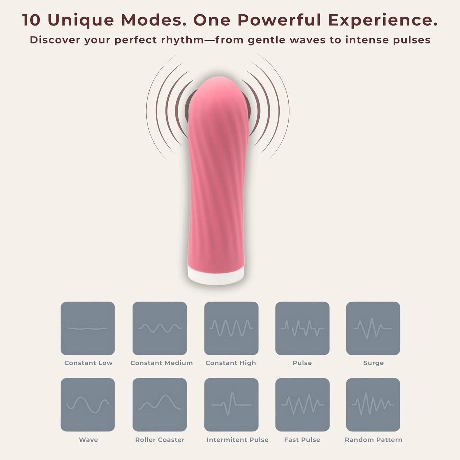 StealthSilk Mini Bullet Vibrator 10 Speed Waterproof Rechargeable - Image 3