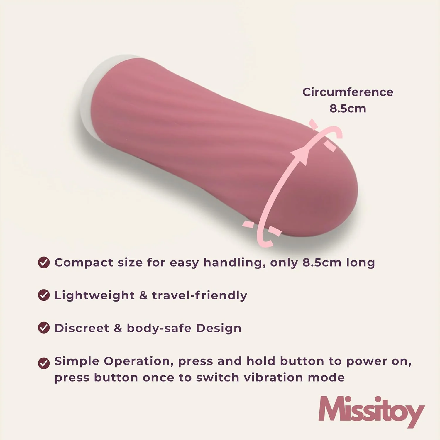 StealthSilk Mini Bullet Vibrator 10 Speed Waterproof Rechargeable - Image 5