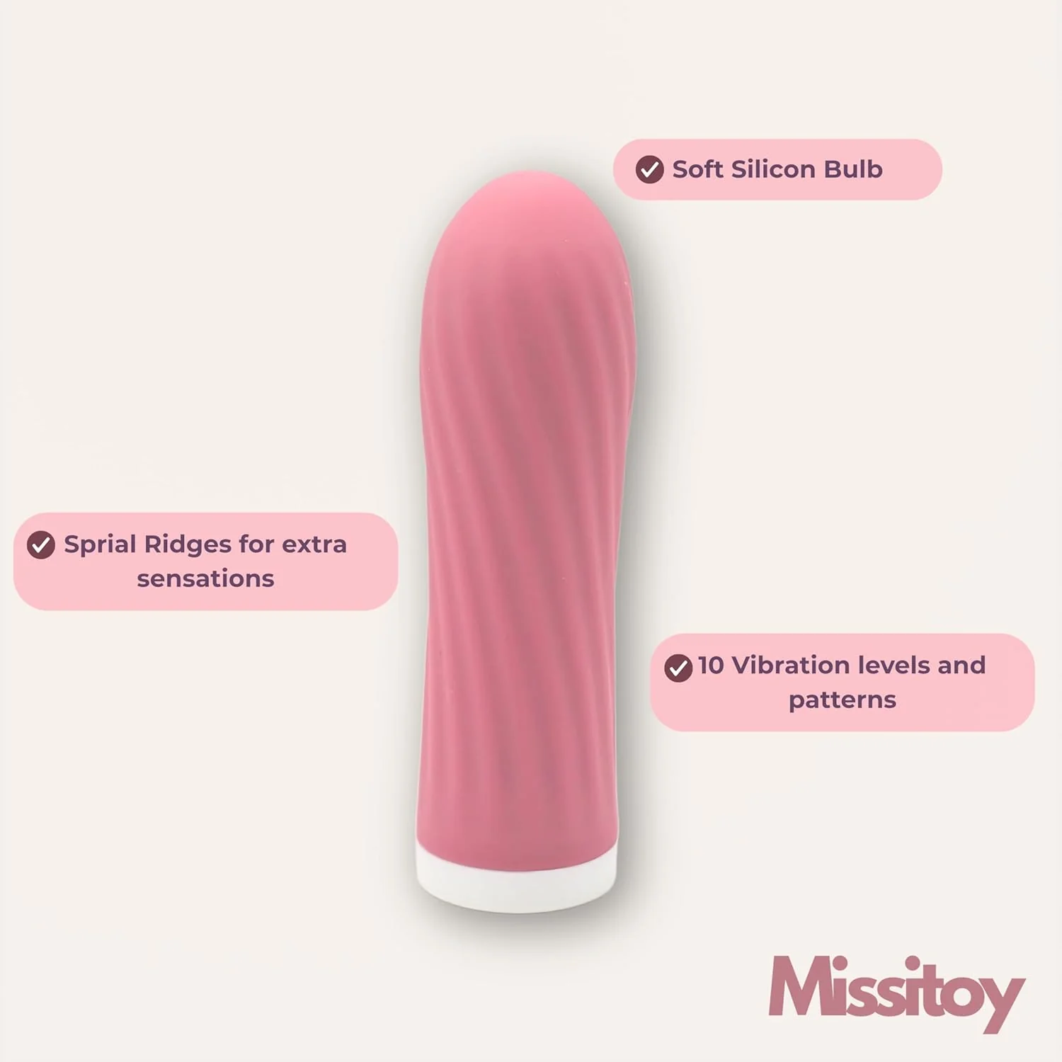 StealthSilk Mini Bullet Vibrator 10 Speed Waterproof Rechargeable - Image 7