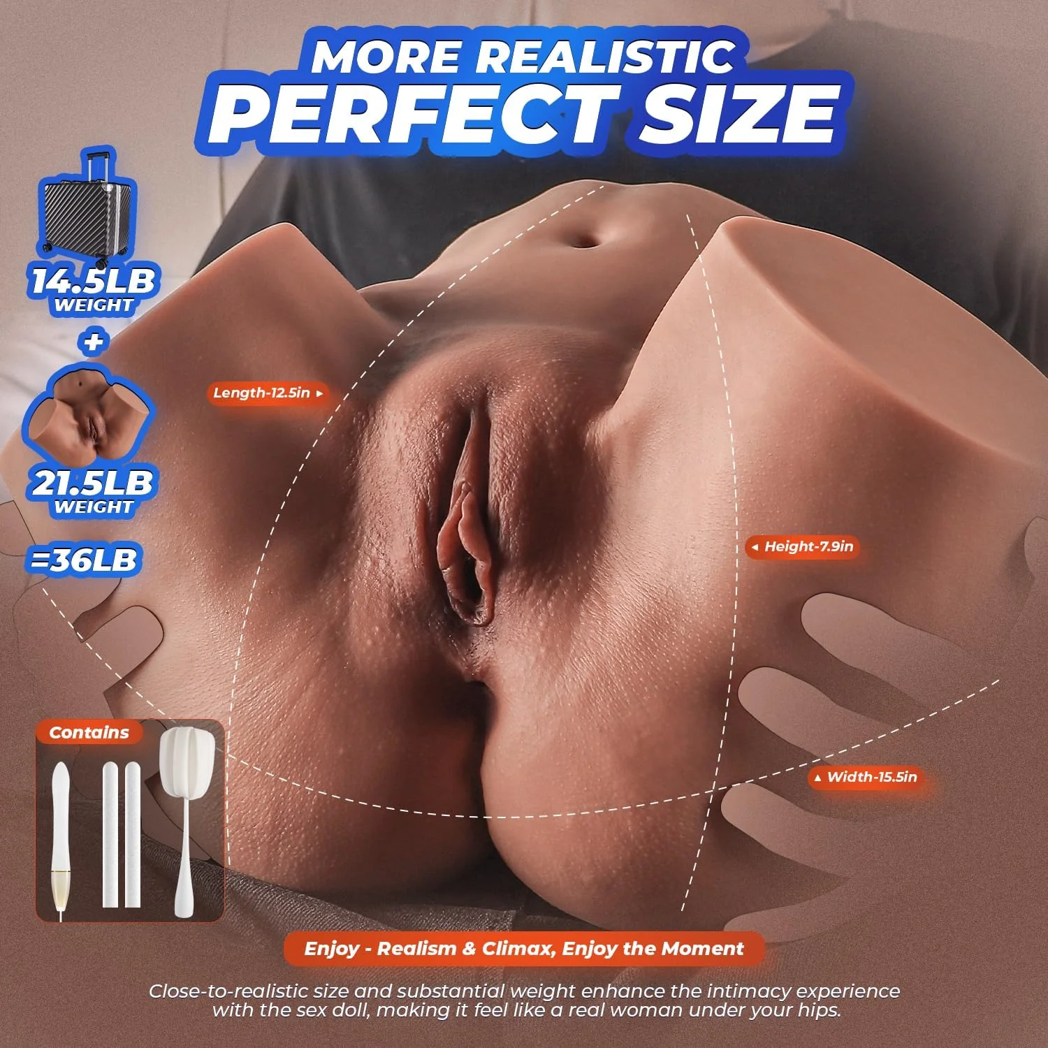 VelourCore Discreet Sex Doll with Travel Case - Image 3