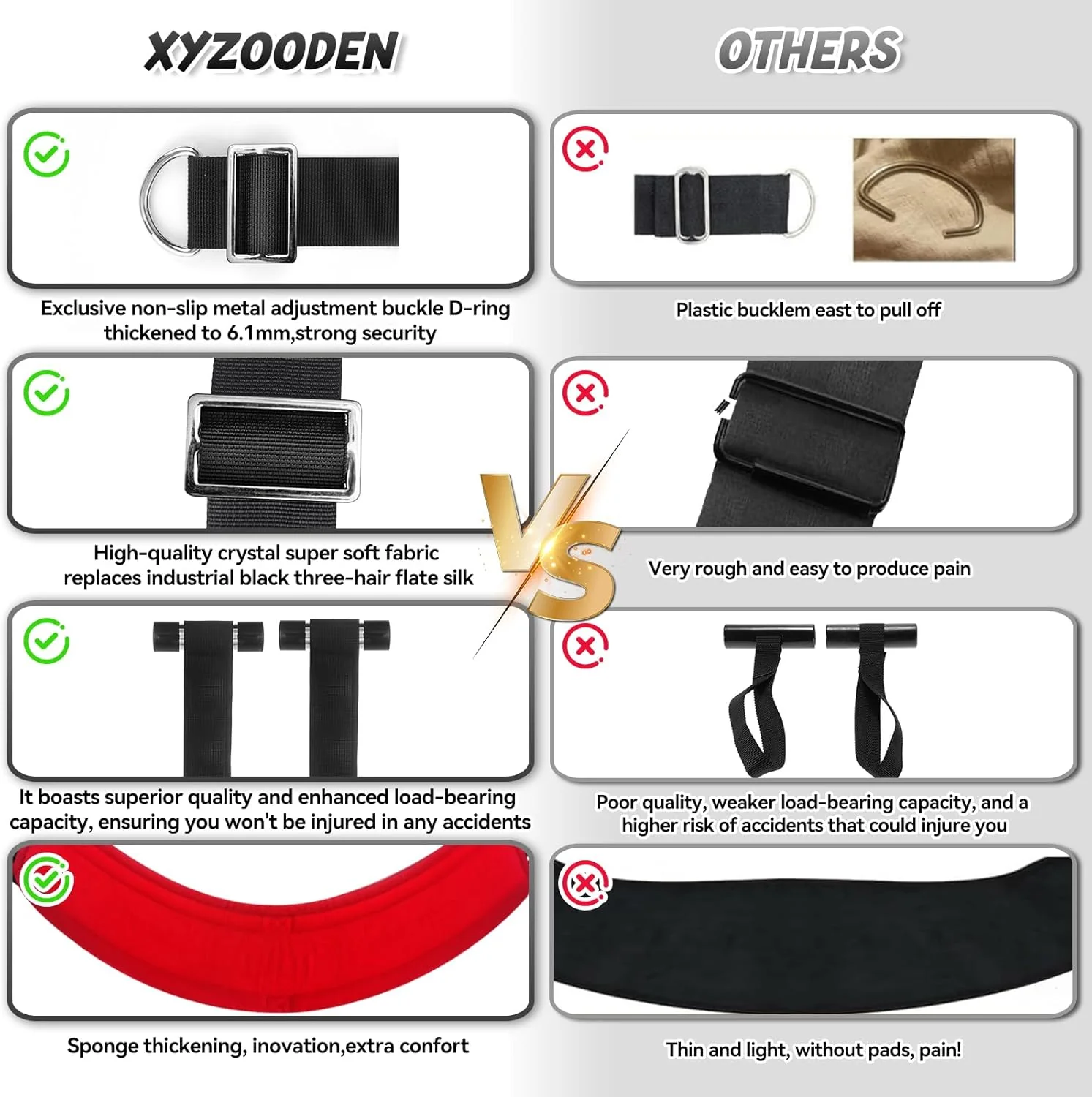 ScarletRise Door Sex Swing 800lb Cushioned - Image 4