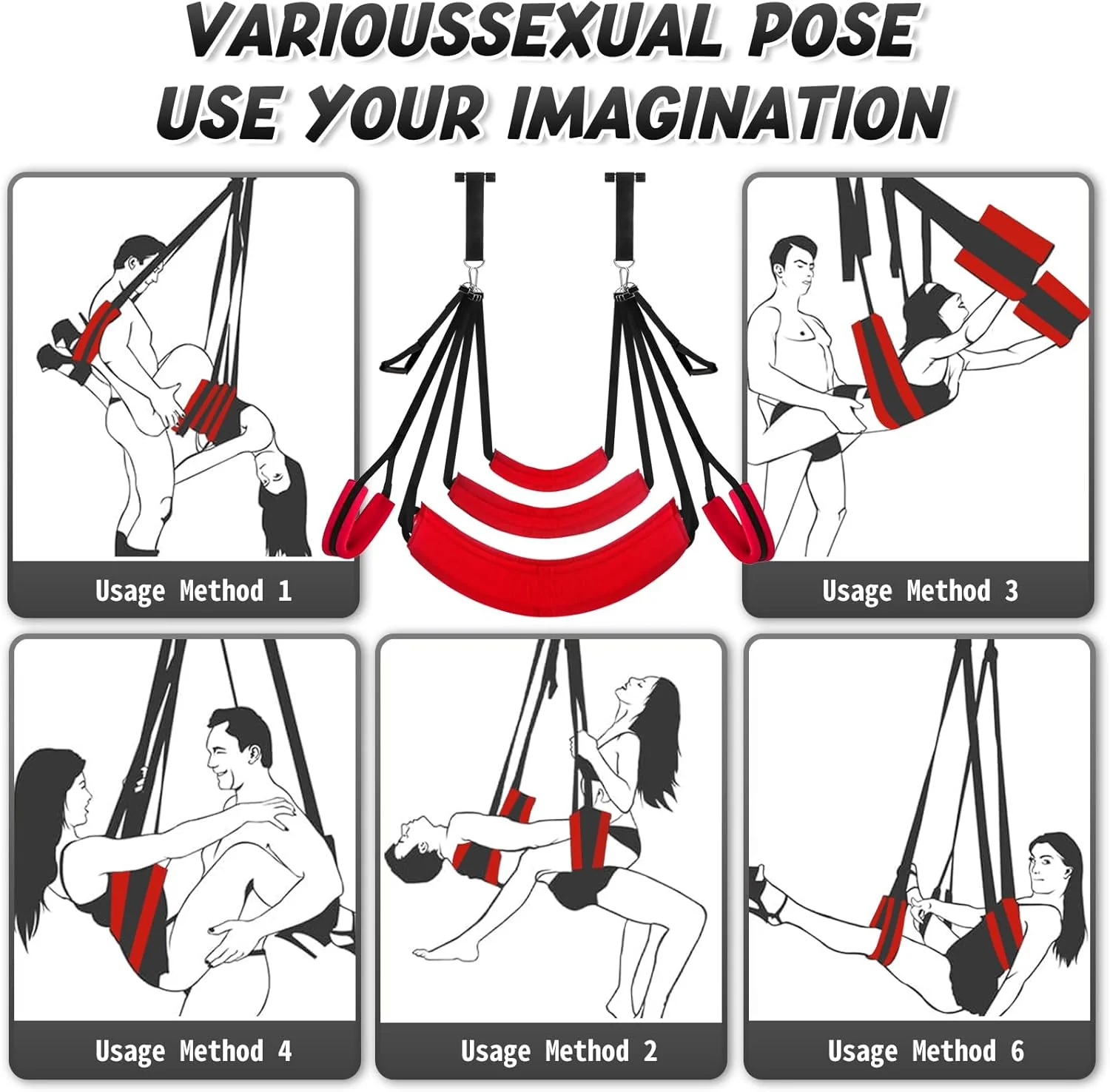 ScarletRise Door Sex Swing 800lb Cushioned - Image 7
