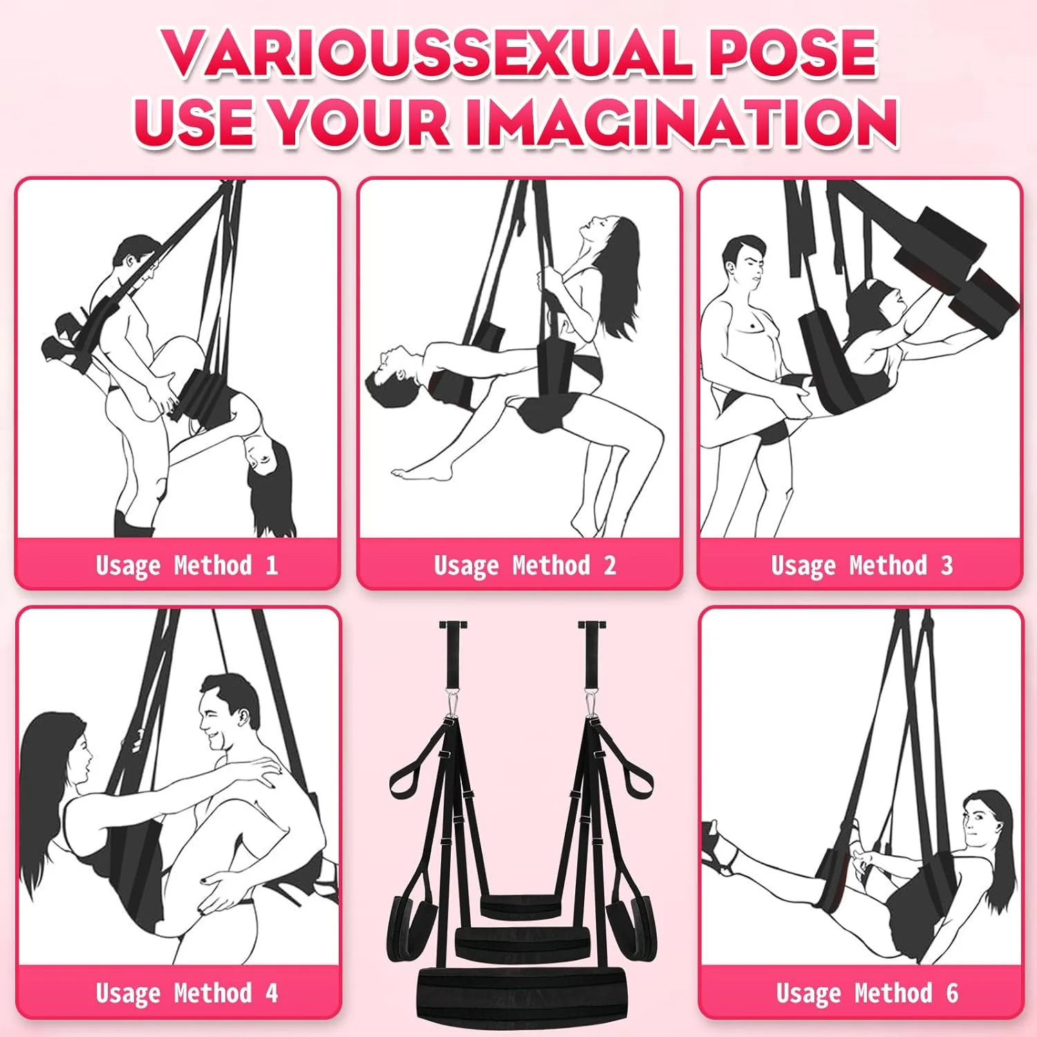 UltraPlush Heavy-Duty Door Sex Swing 800lb - Image 5