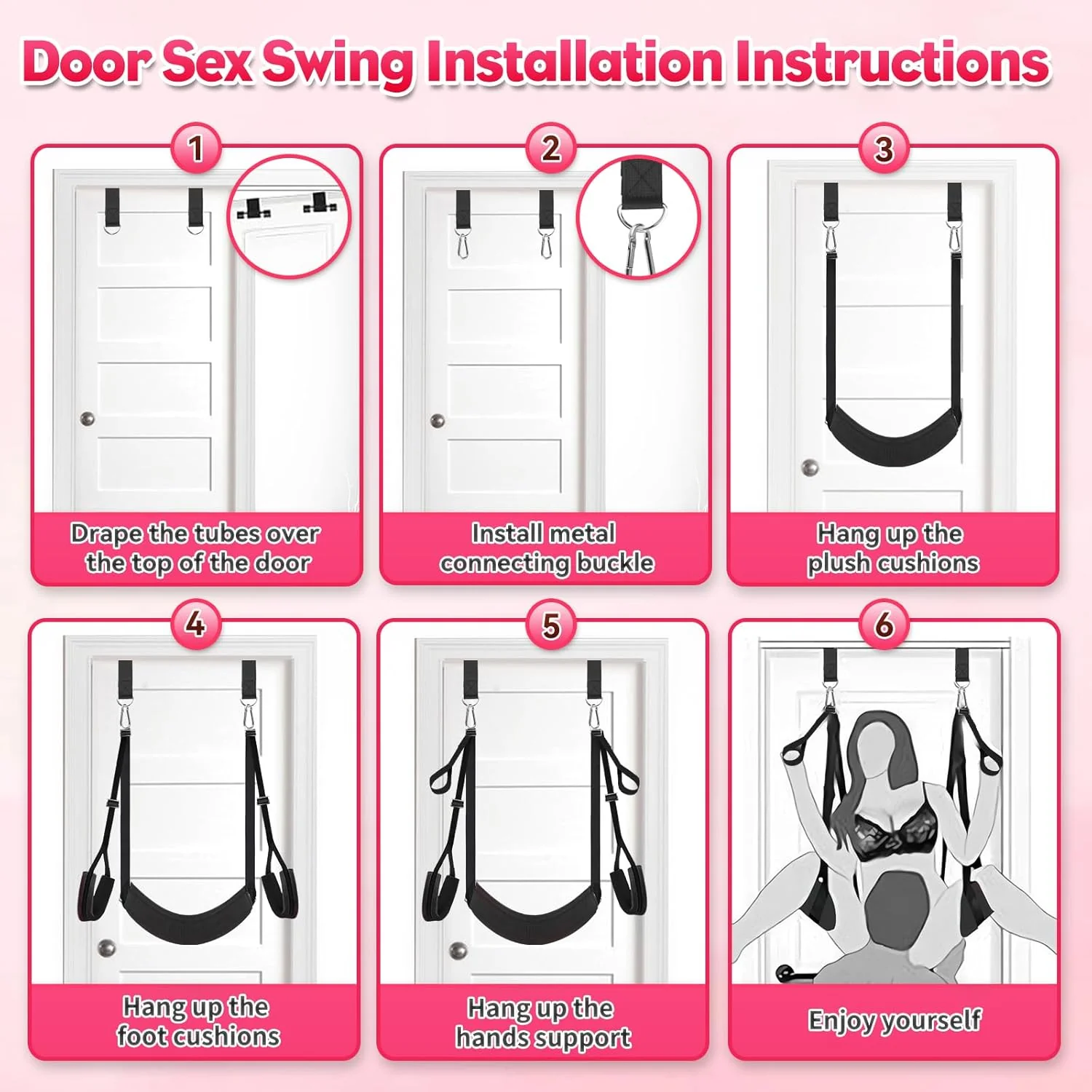 UltraPlush Heavy-Duty Door Sex Swing 800lb - Image 6